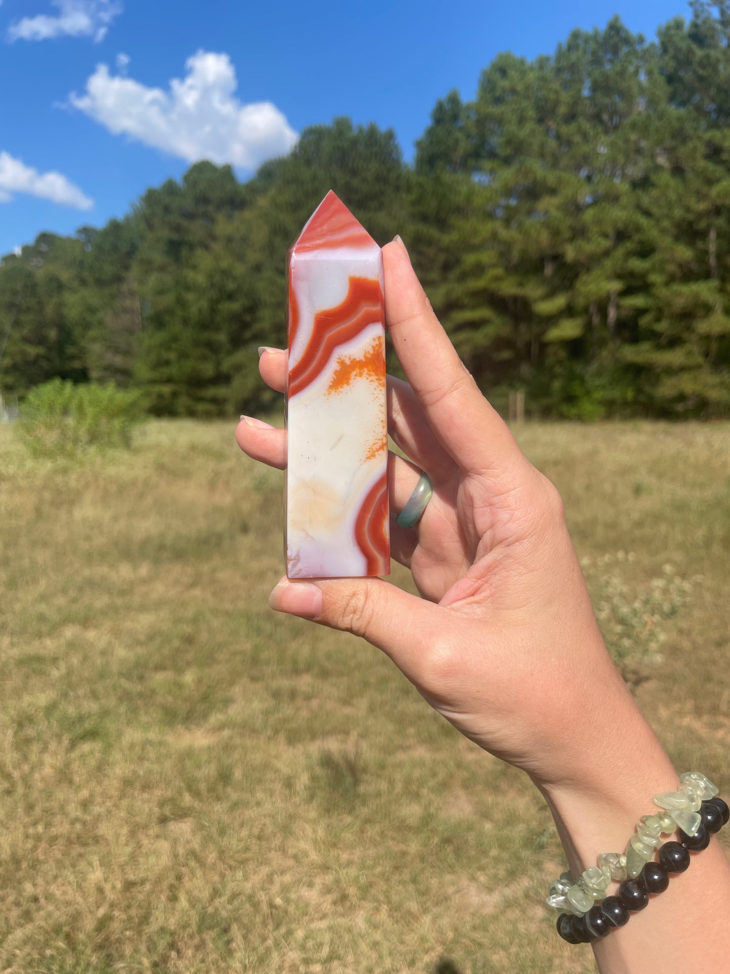 Beautifully banded Carnelian tower #2