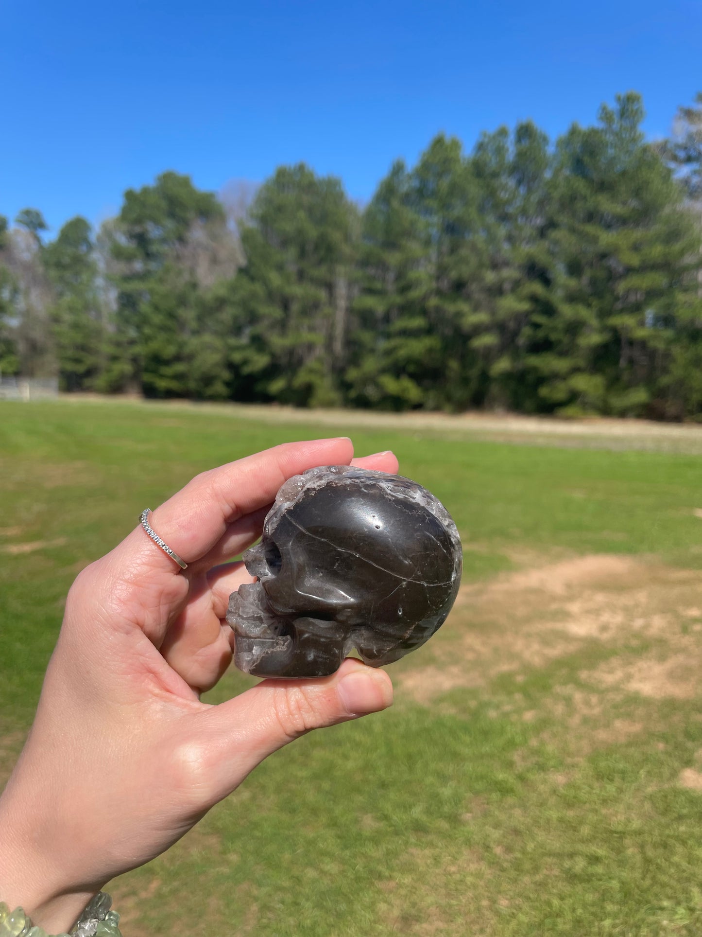 Druzy Sphalerite Skull #2🖤