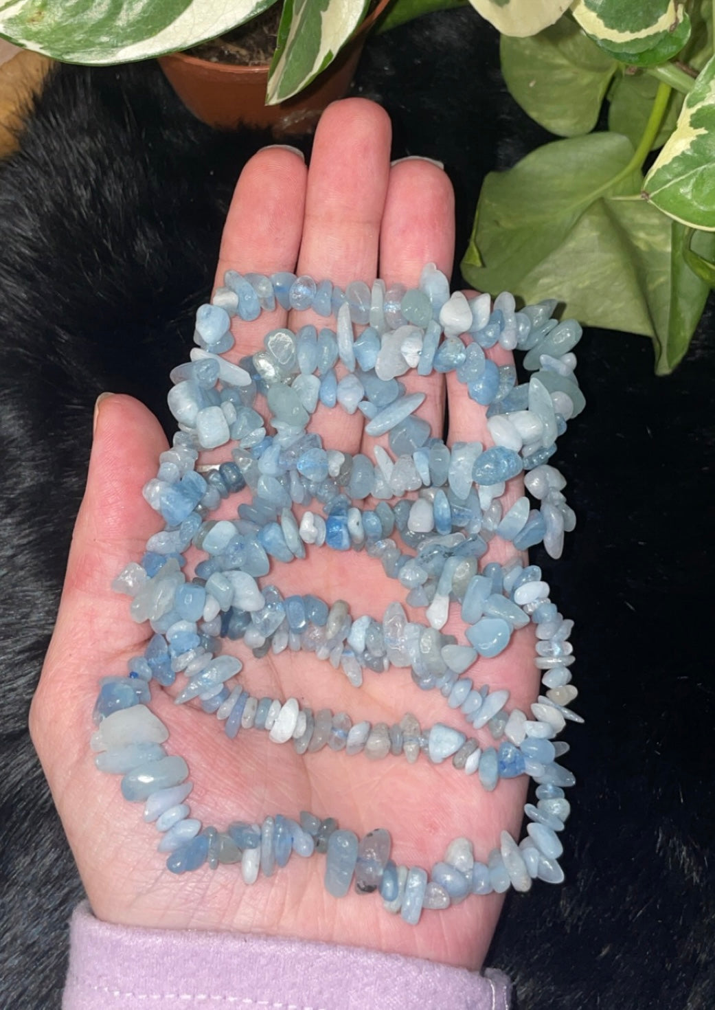 Aquamarine Chips Bracelet