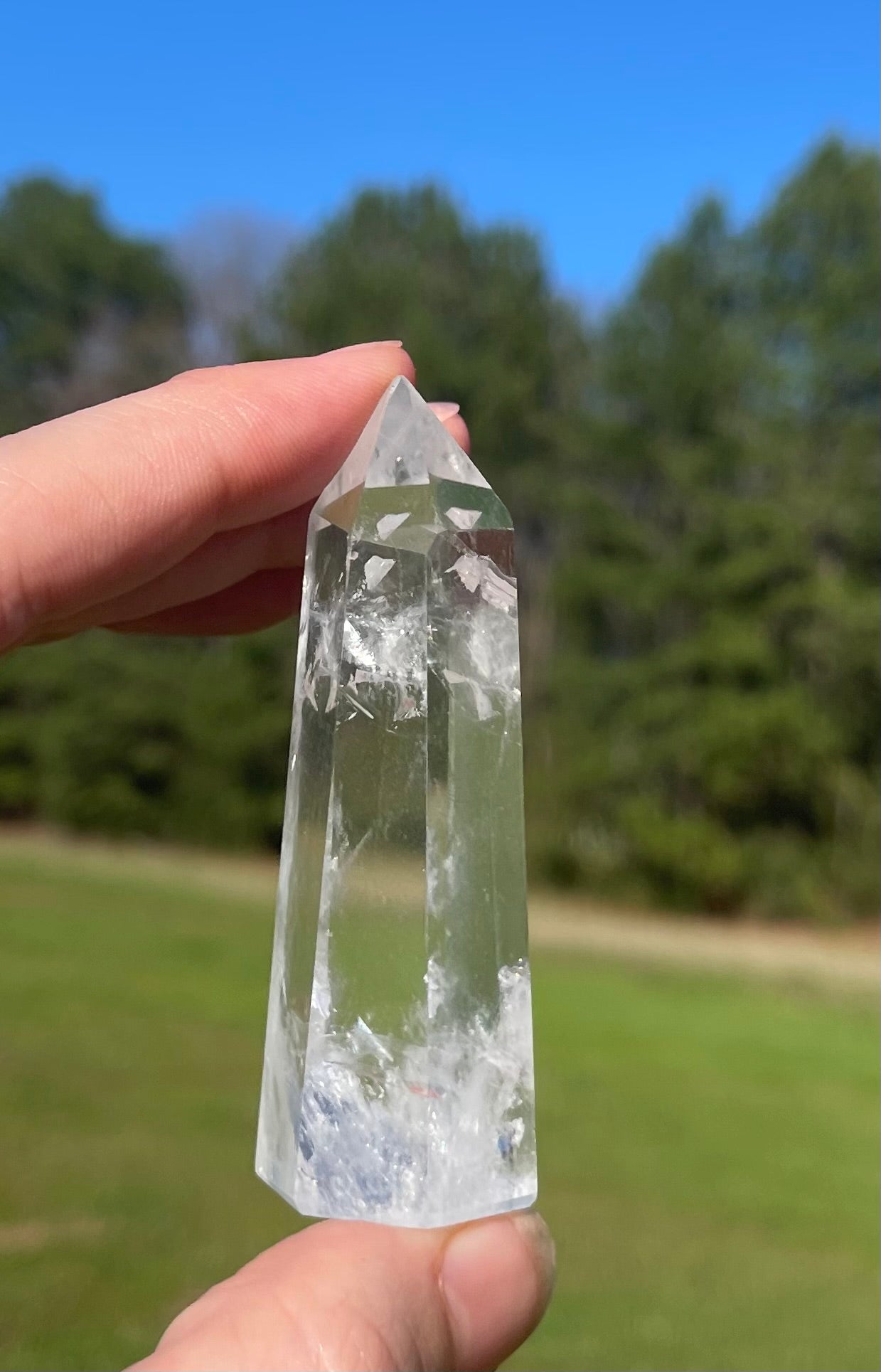 Clear Quartz Tower w/inclusions (2)✨