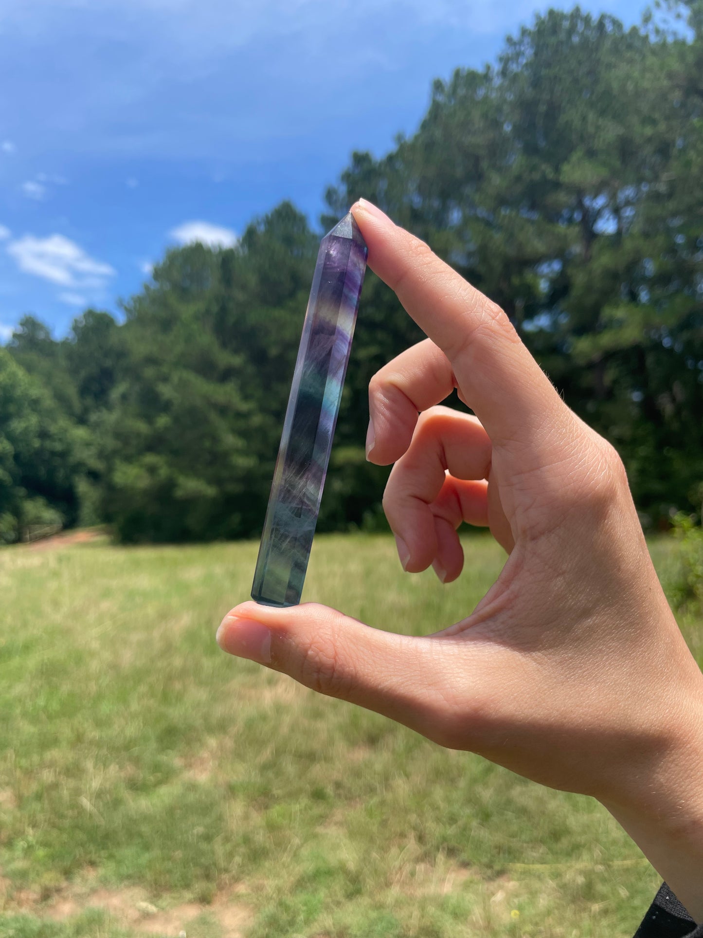 Banded Fluorite Tower #2