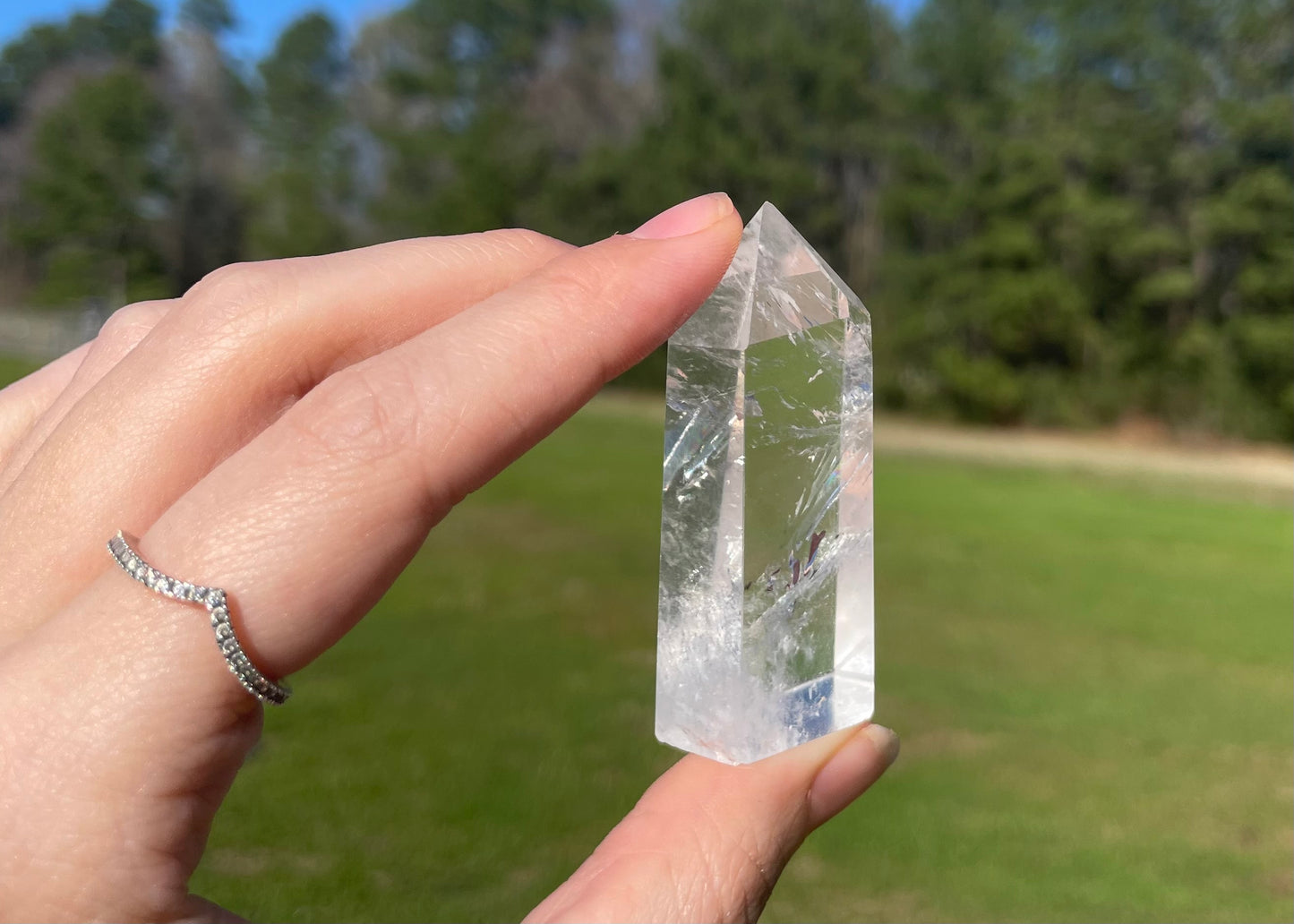 Imperfect Clear Quartz Tower (1) w/ inclusion🤍