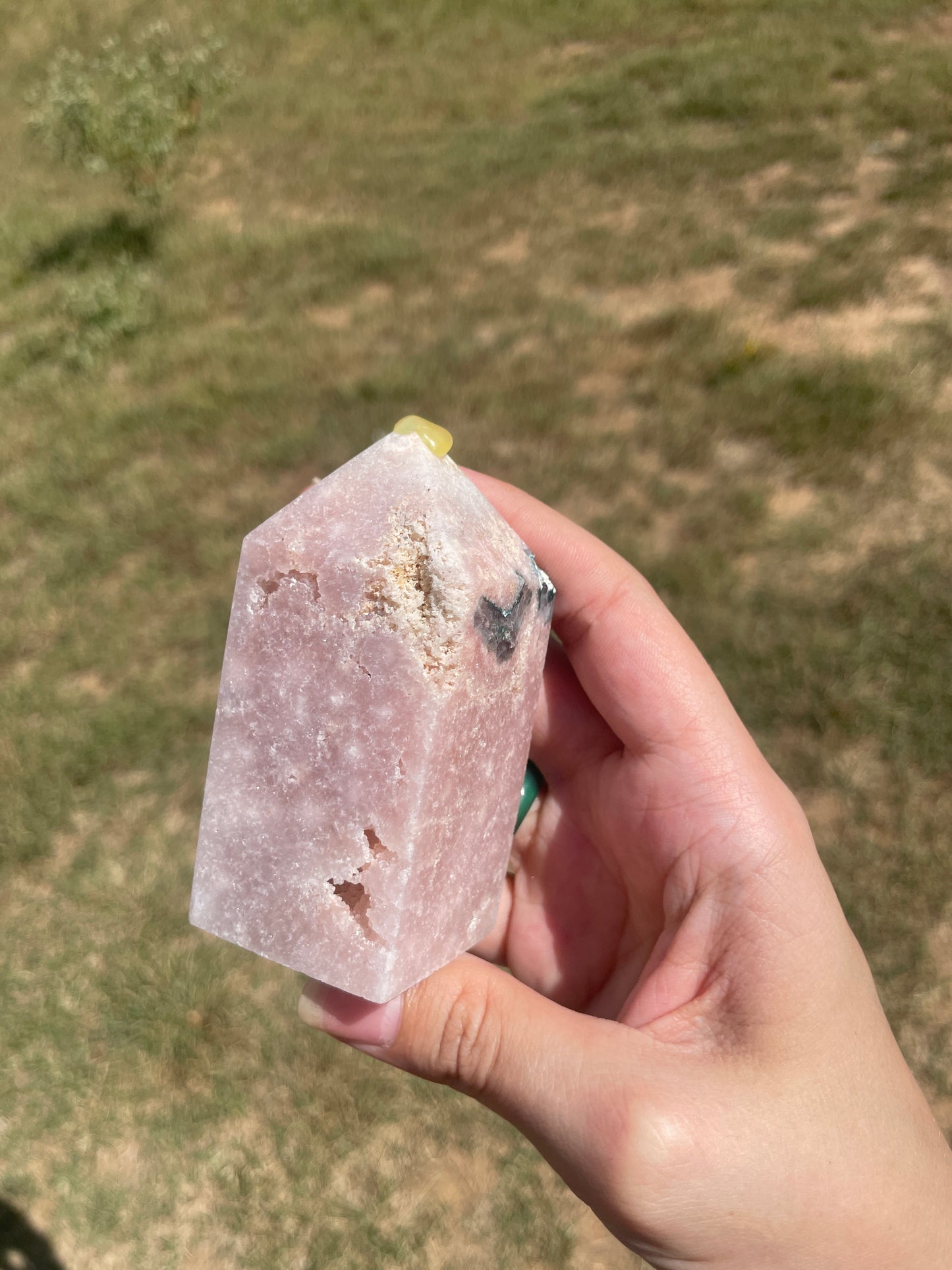 Druzy Pink Amethyst tower 5