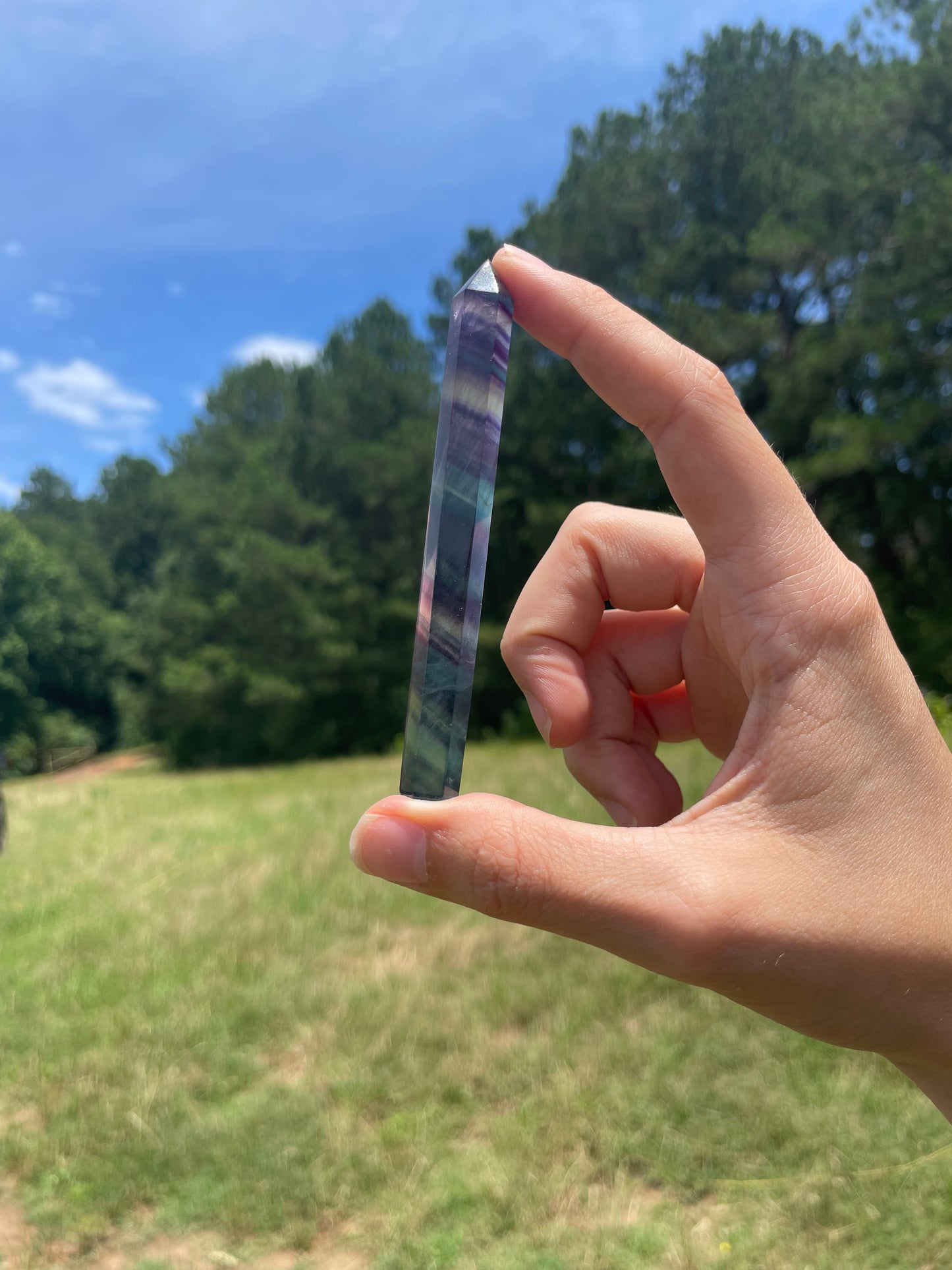 Banded Fluorite Tower #2