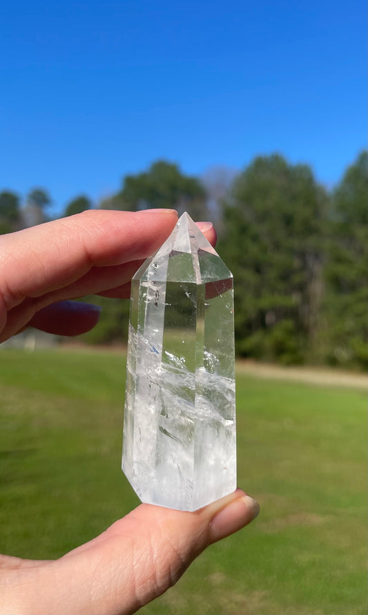 Imperfect Clear Quartz Tower w/inclusion #4