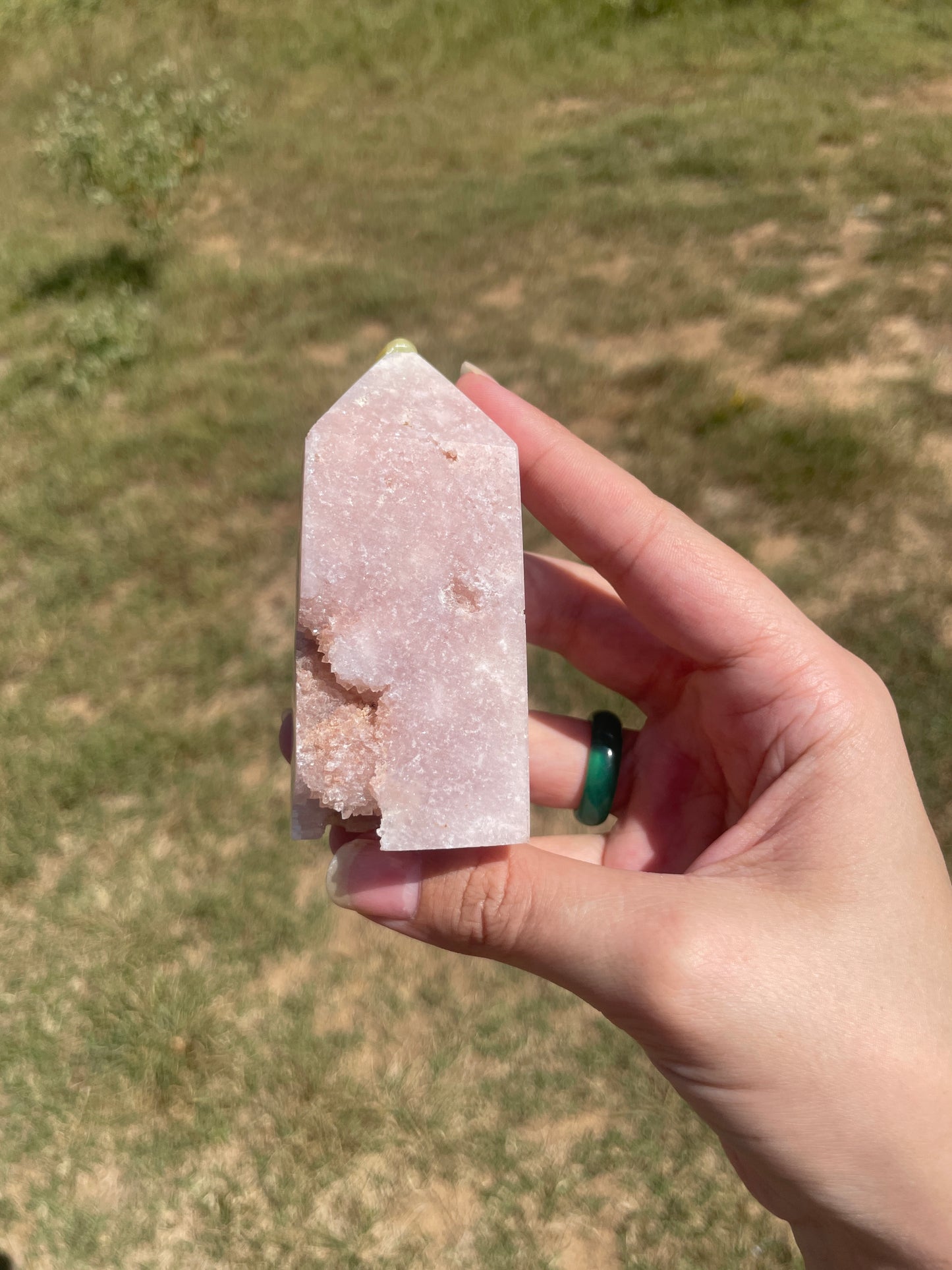 Druzy Pink Amethyst tower 5