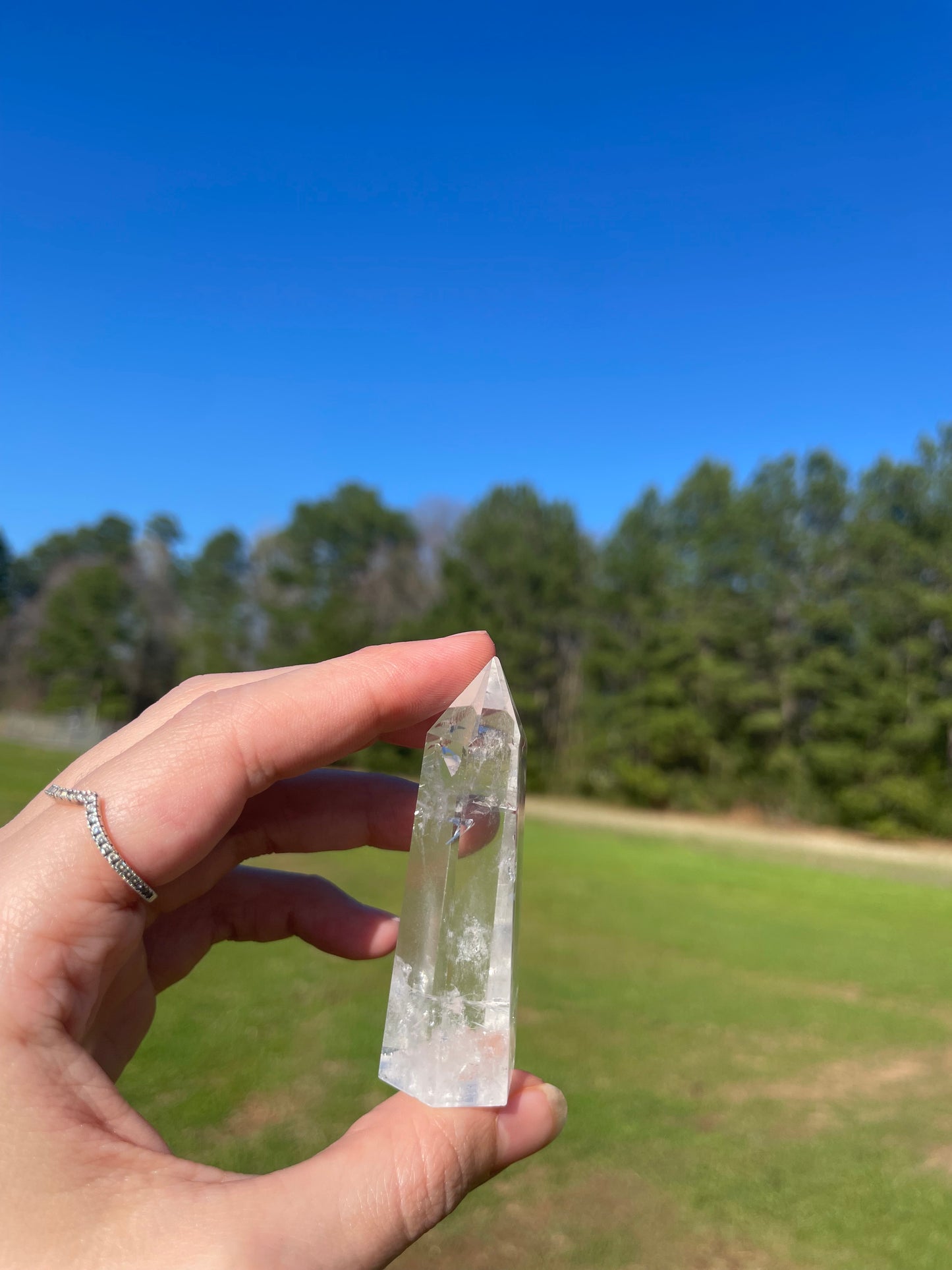 Clear Quartz Tower w/inclusions (2)✨