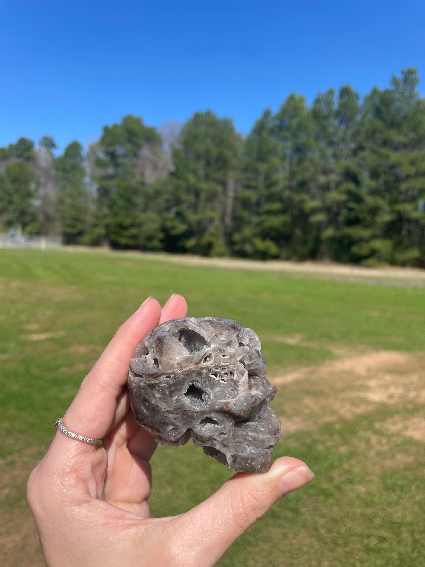 Druzy Sphalerite Skull #2🖤