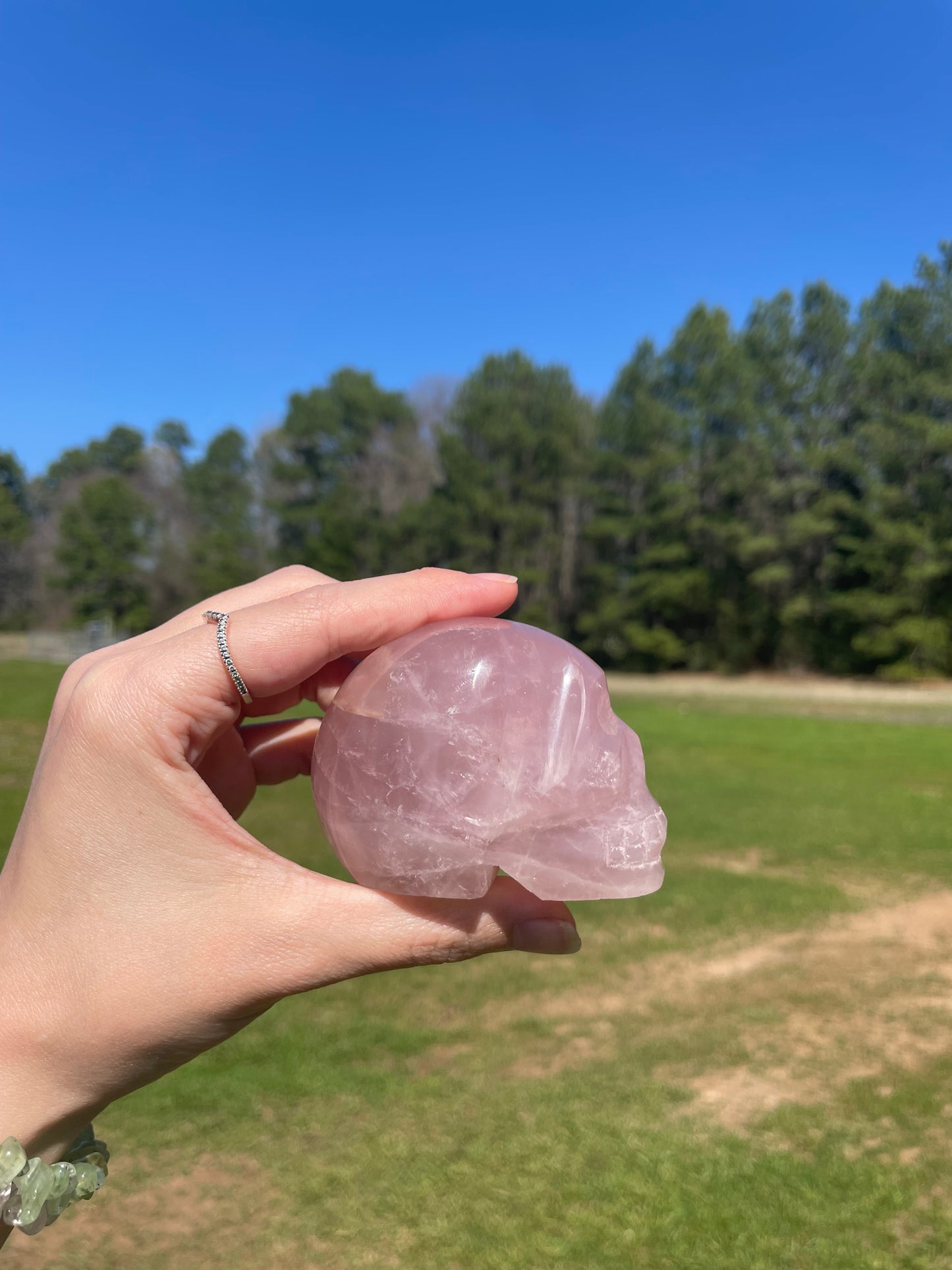 Imperfect Rose Quartz Skull