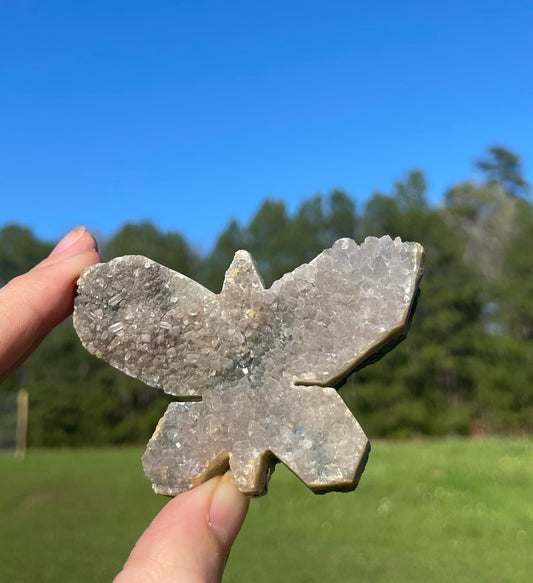 Druzy Amethyst Butterfly Carving 🦋