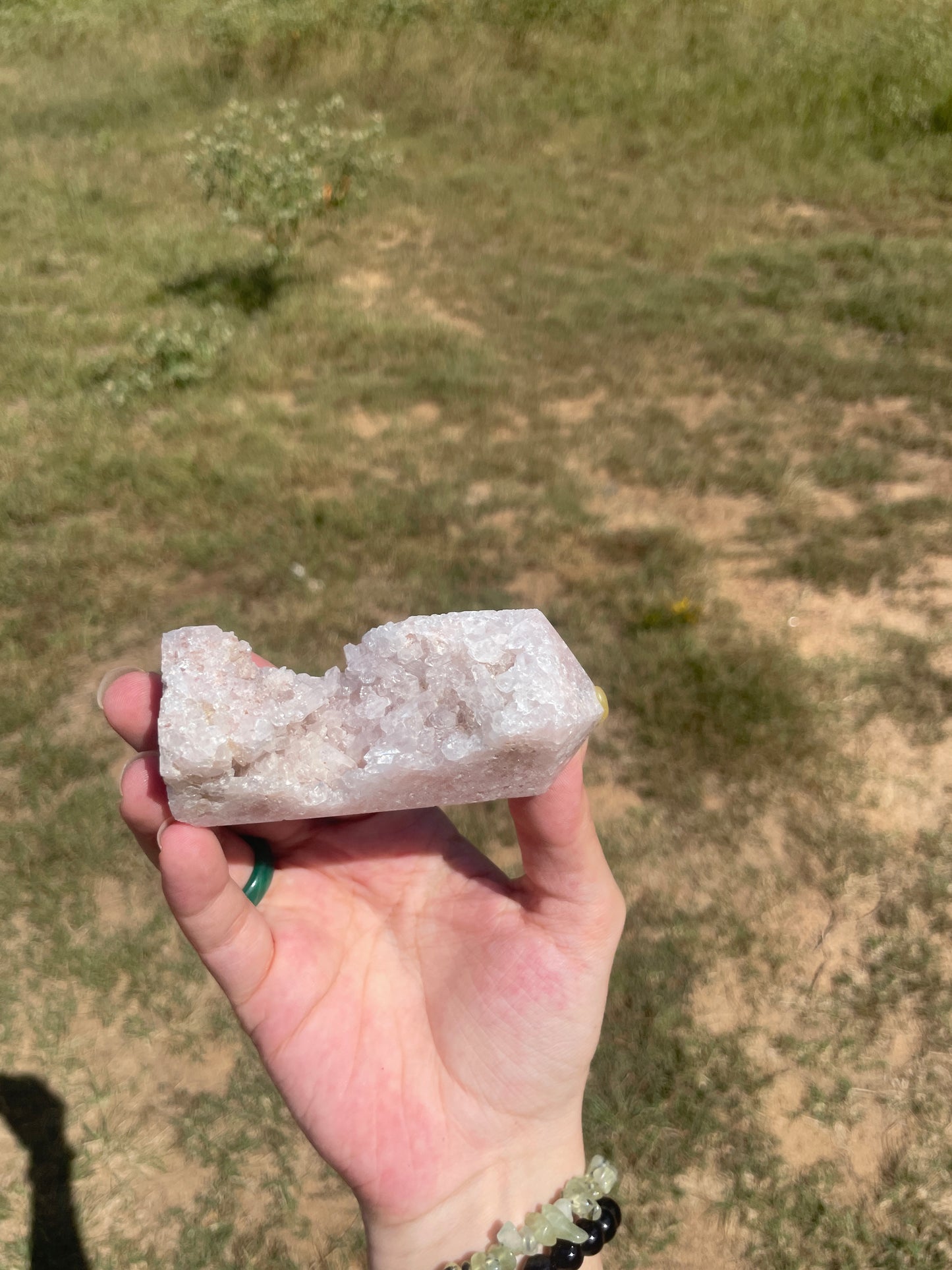 Druzy Pink Amethyst tower 4