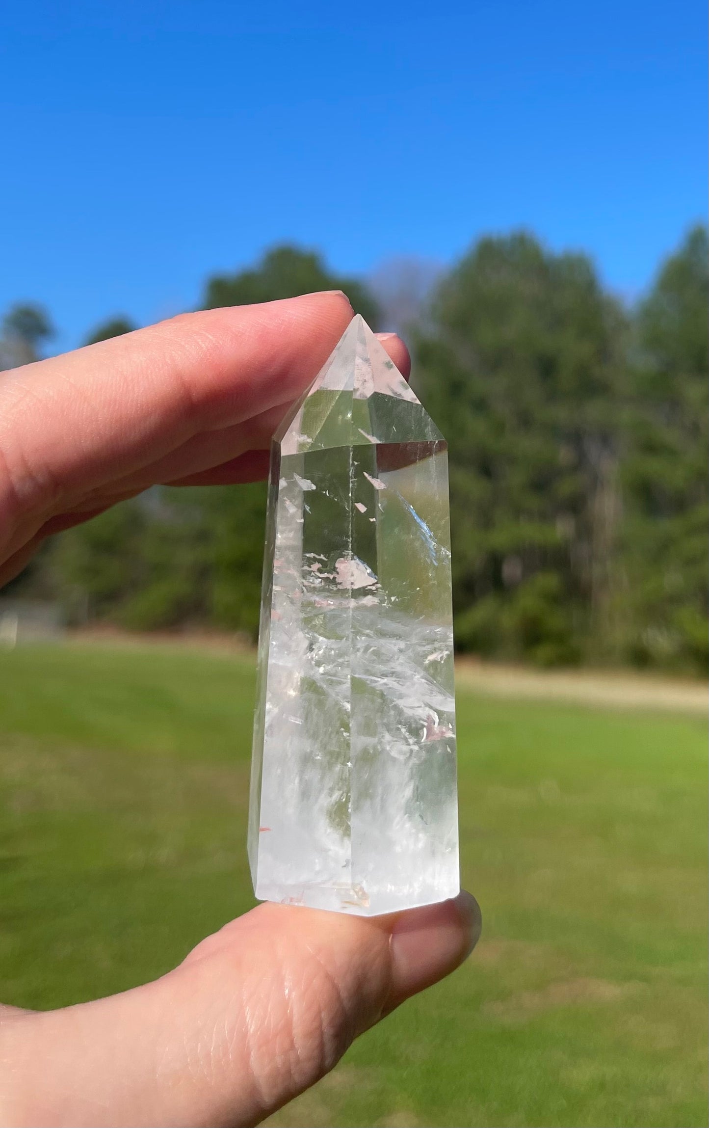 Imperfect Clear Quartz Tower w/inclusion #4