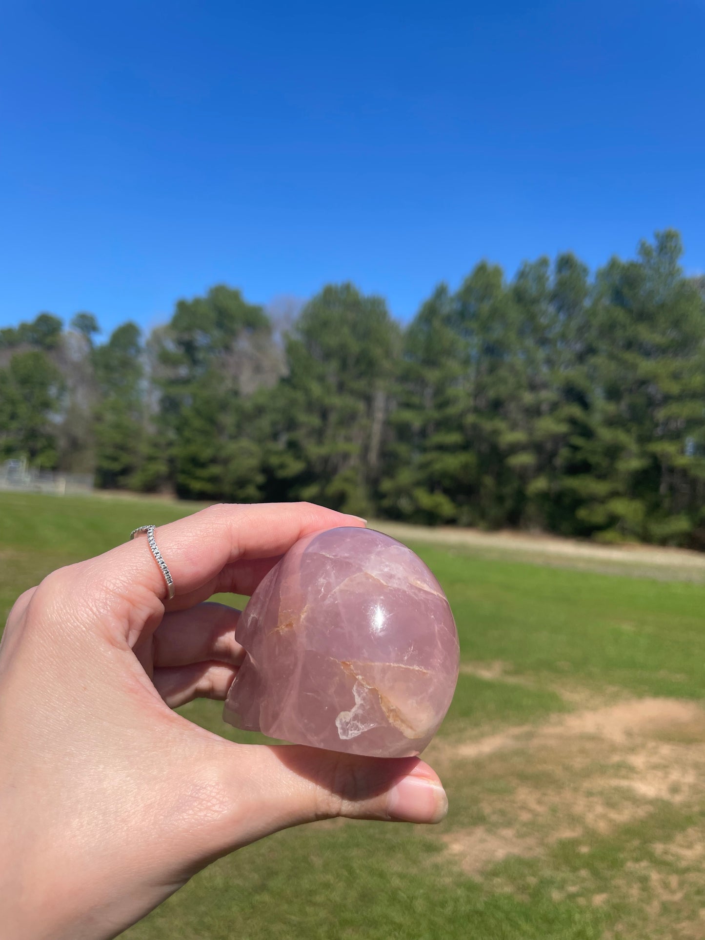 Imperfect Rose Quartz Skull