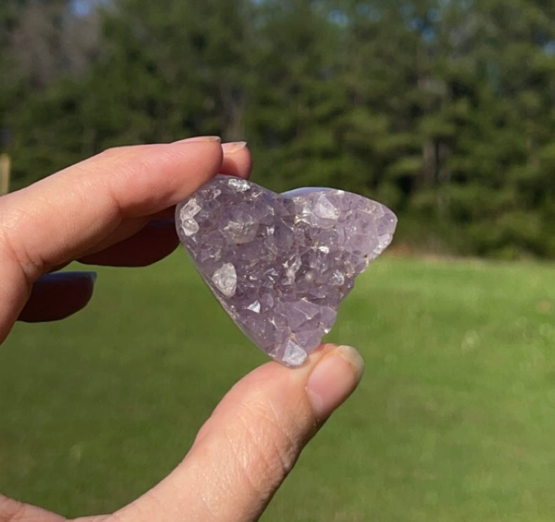 MINI Druzy Heart Cluster