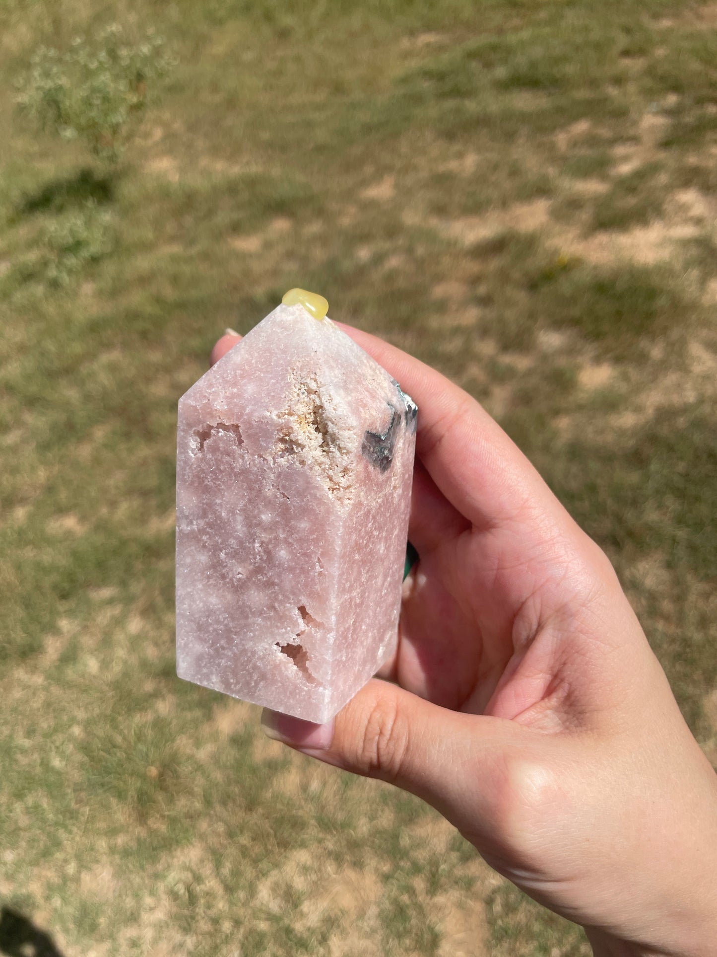 Druzy Pink Amethyst tower 5