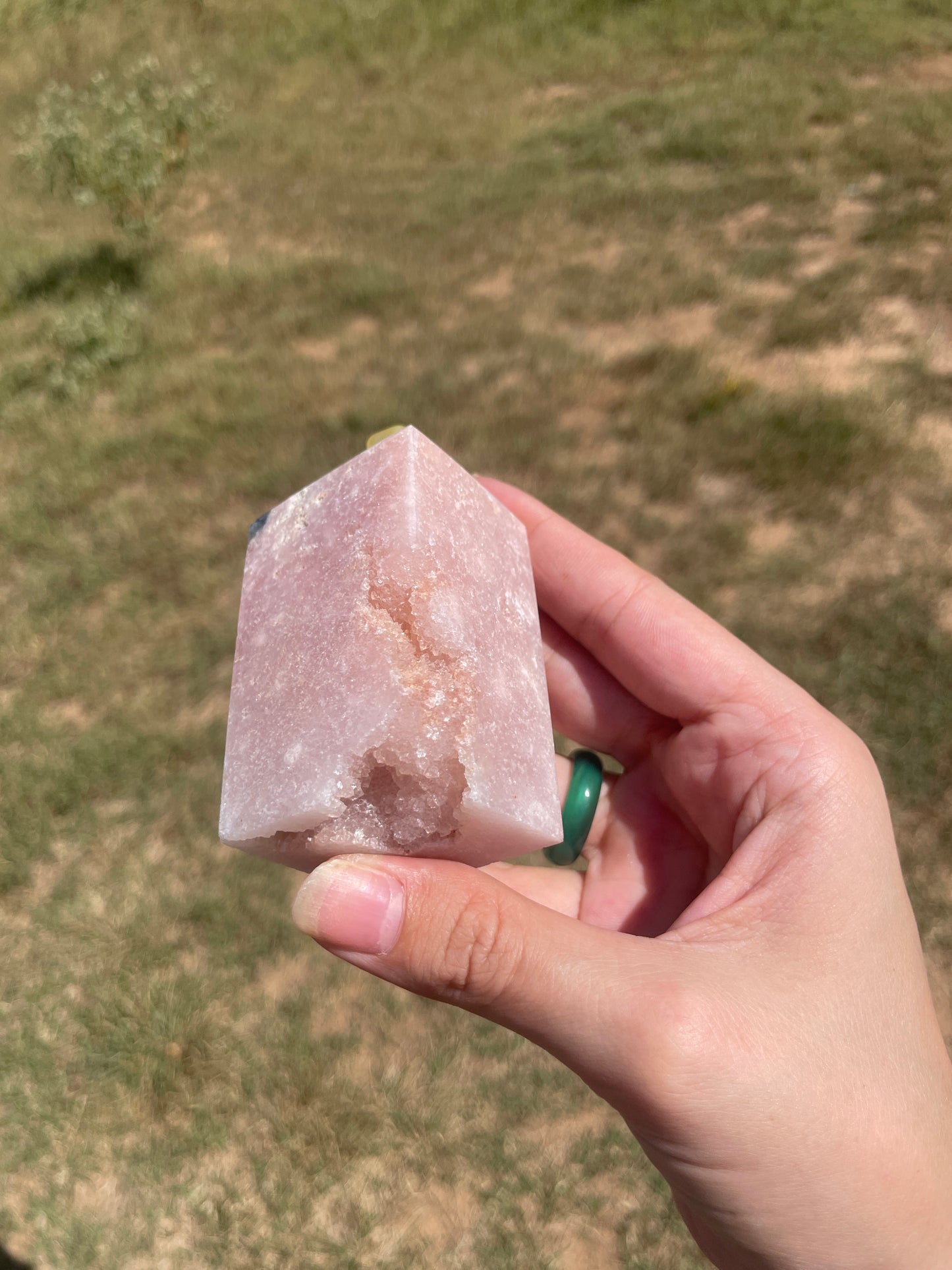 Druzy Pink Amethyst tower 5