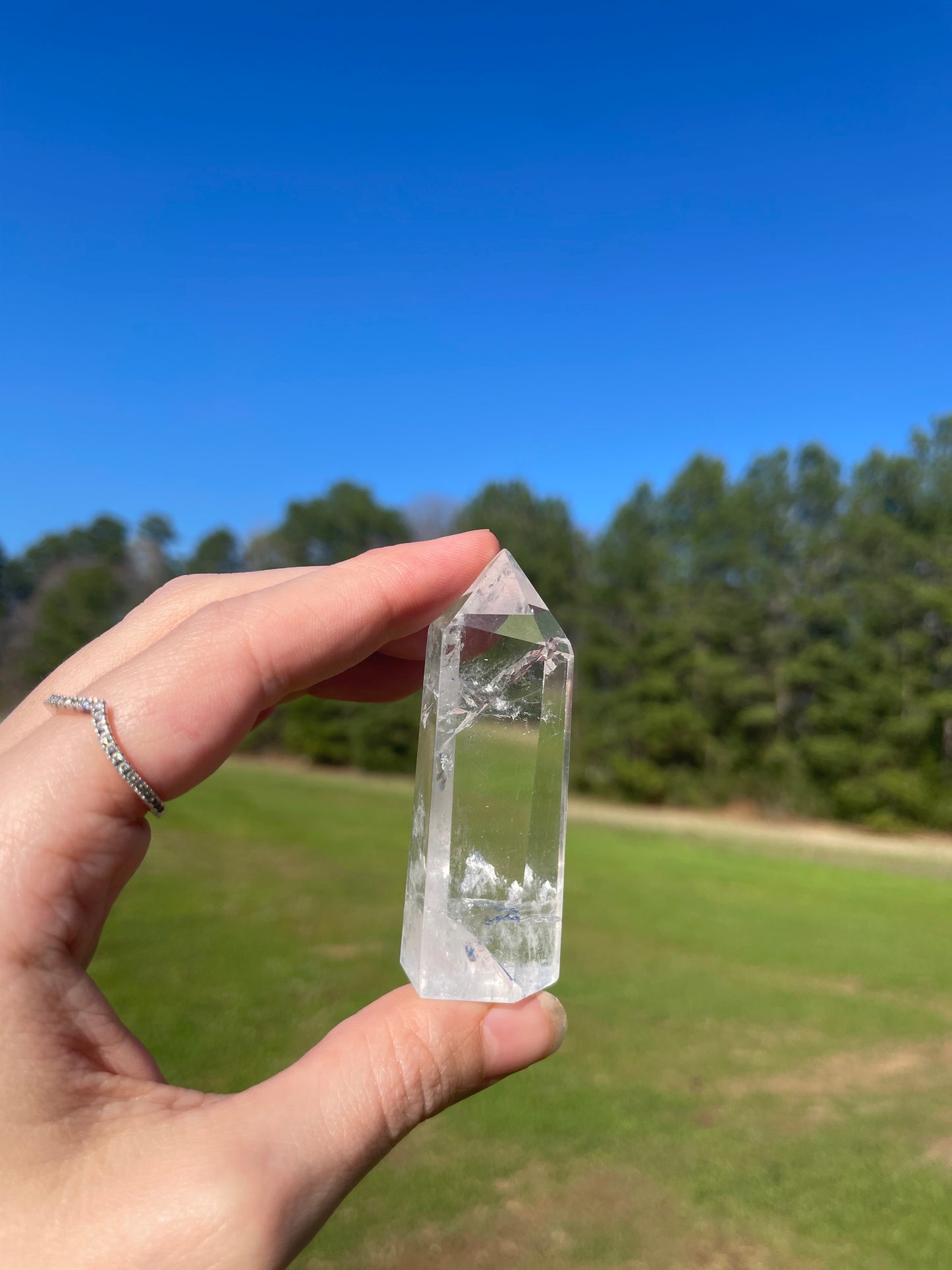 Clear Quartz Tower w/inclusions (2)✨