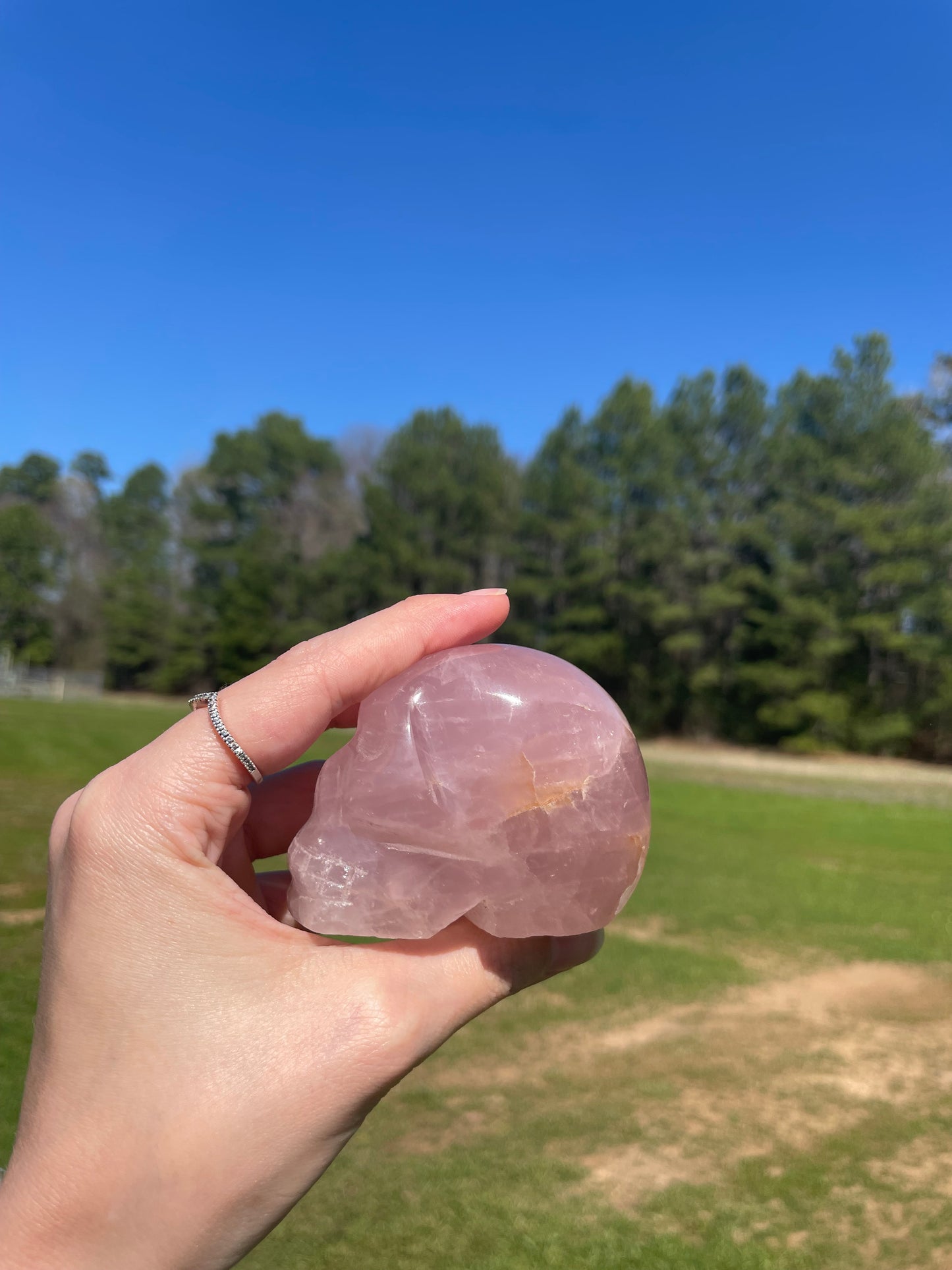 Imperfect Rose Quartz Skull