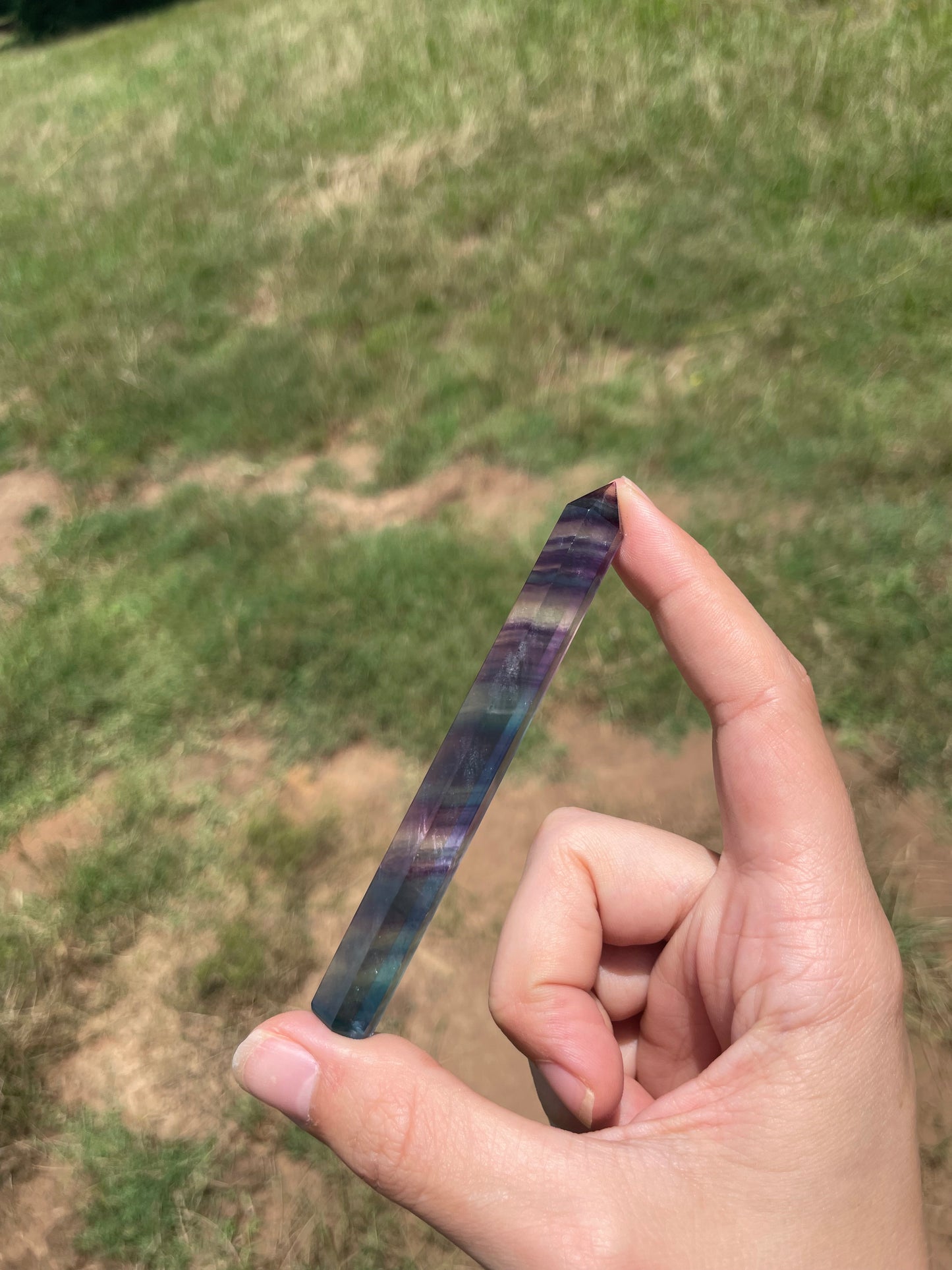 Banded Fluorite Tower #2