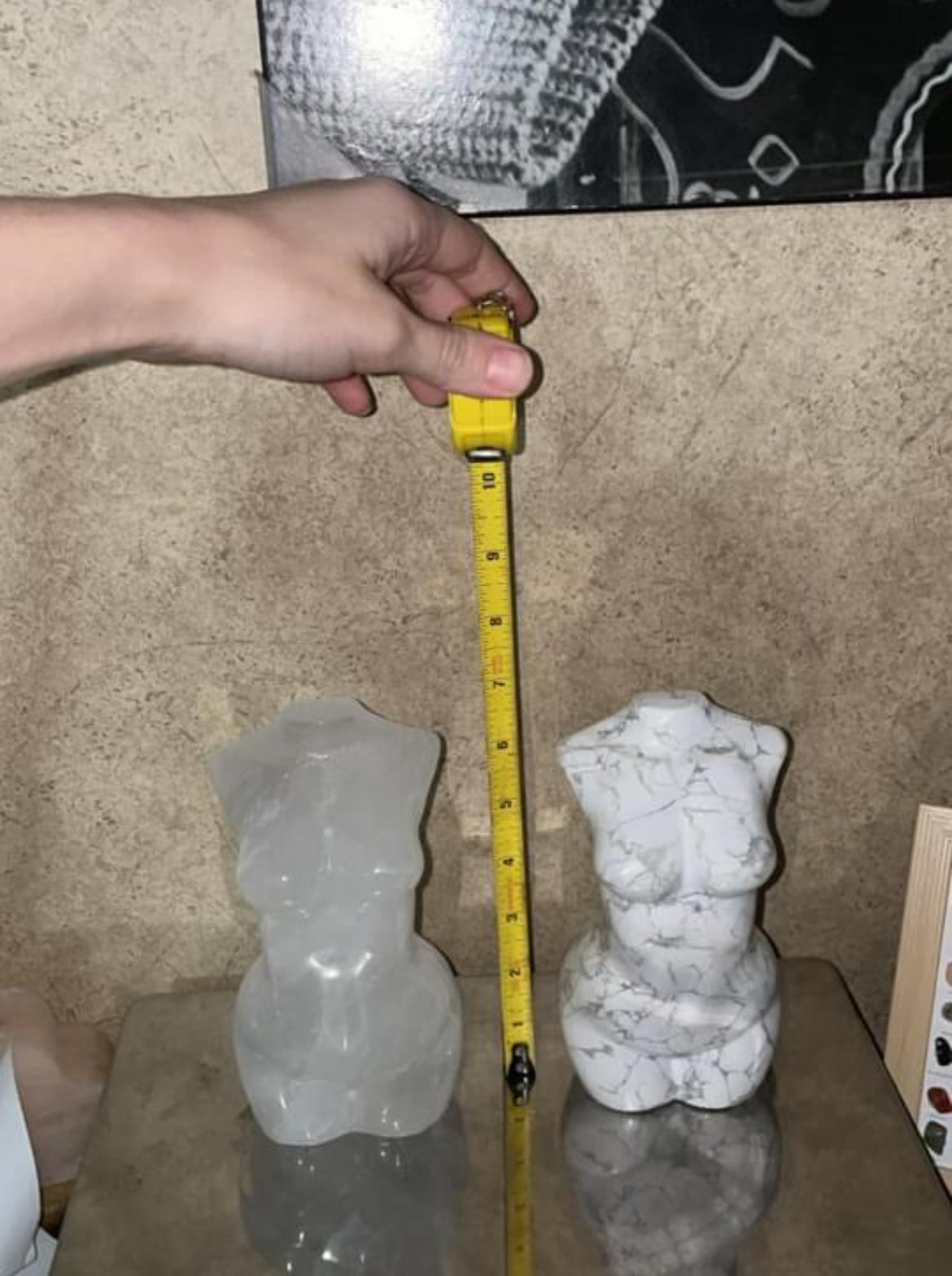 XXL Clear Quartz Goddess body carving