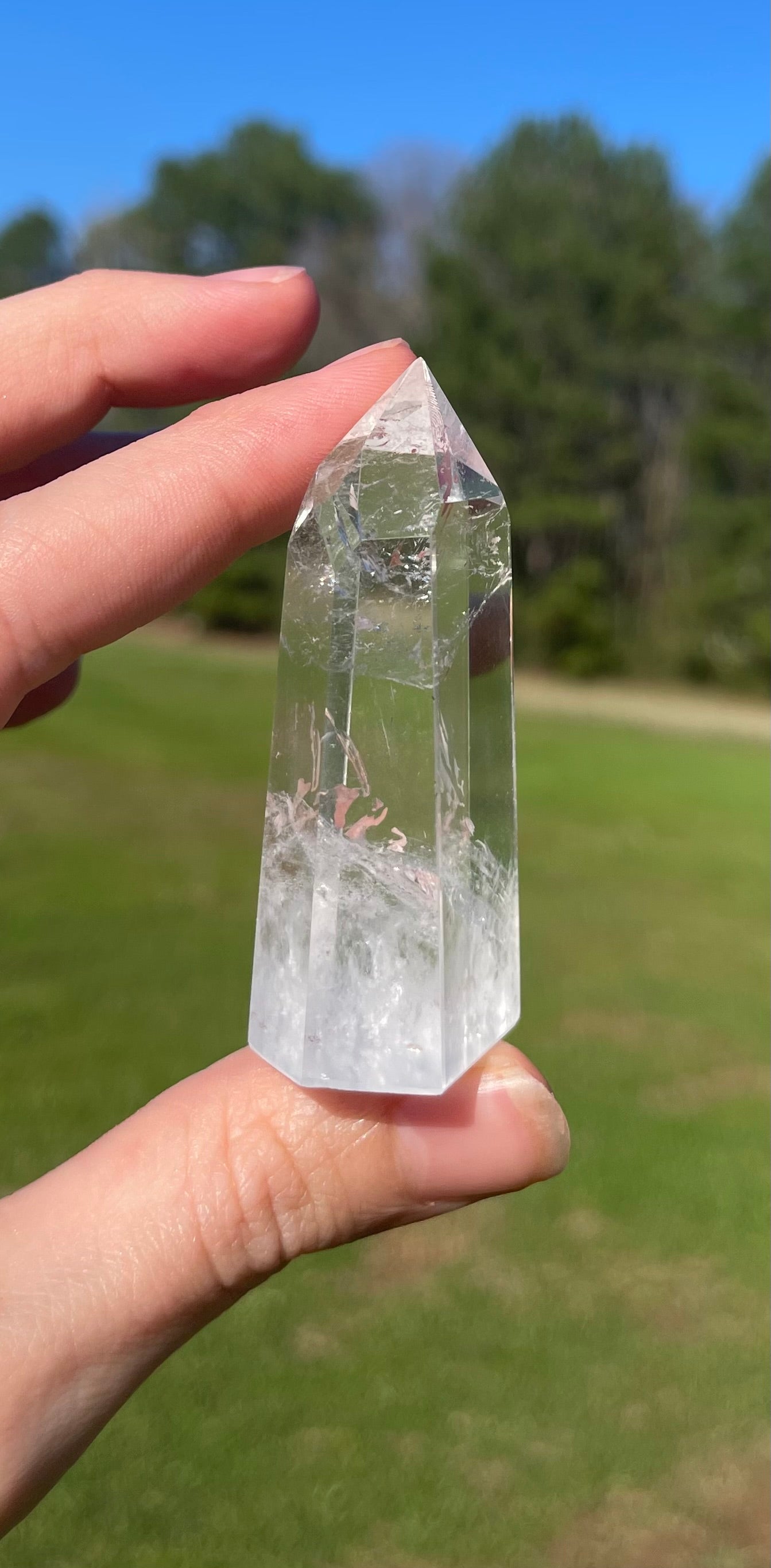 Imperfect Clear Quartz Tower (1) w/ inclusion🤍