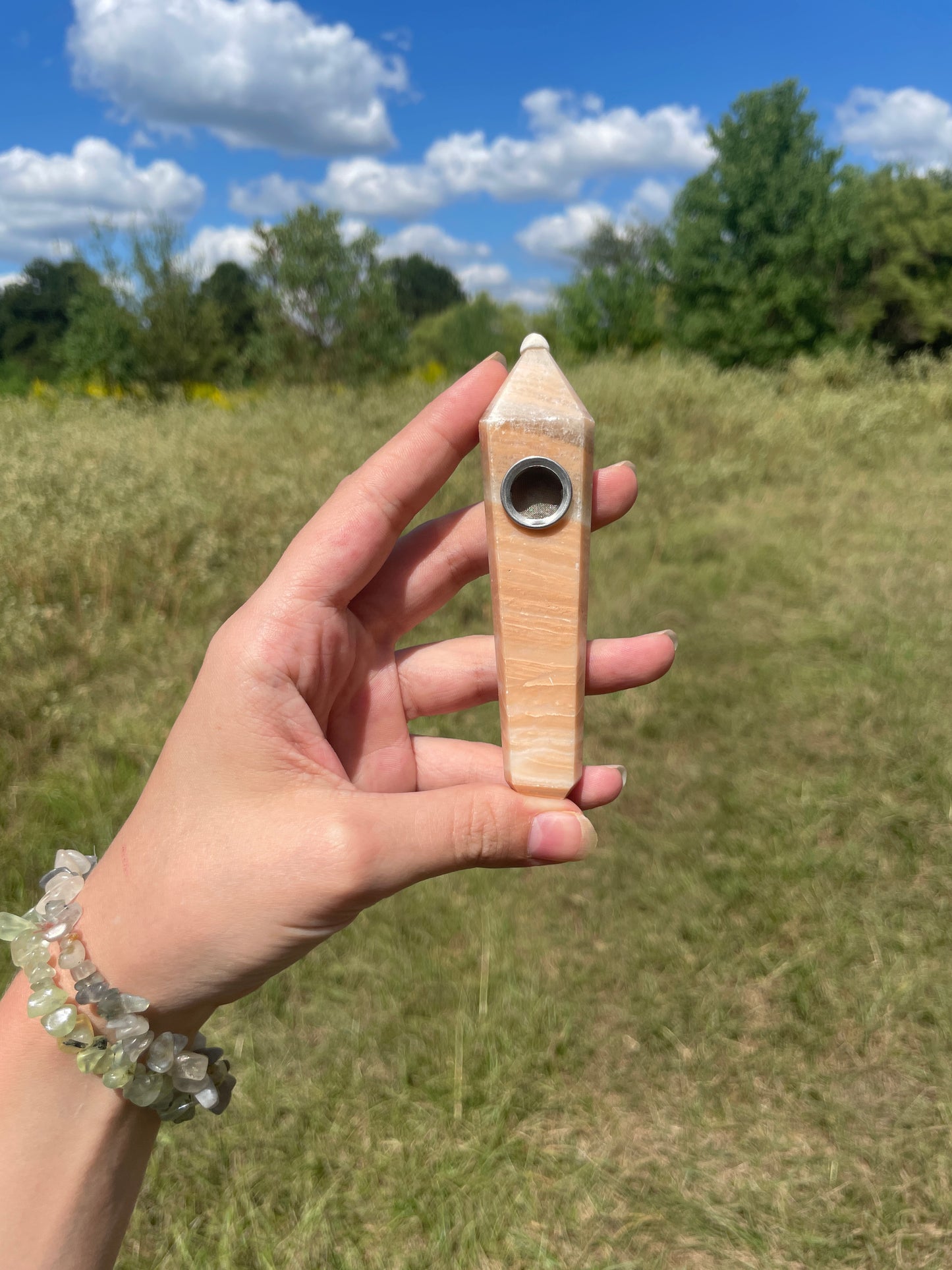 Orange Crystal Pipe (decor)