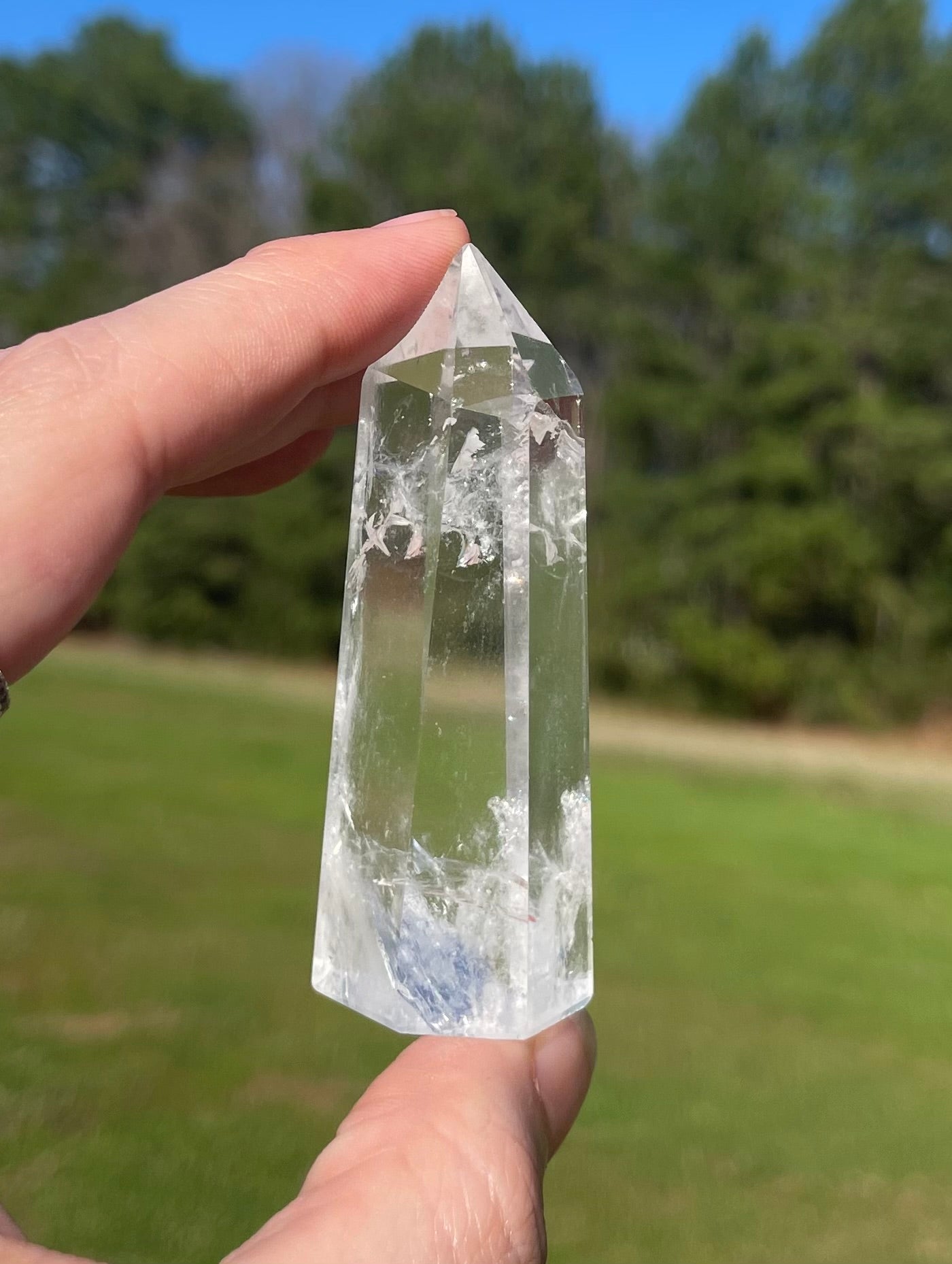 Clear Quartz Tower w/inclusions (2)✨