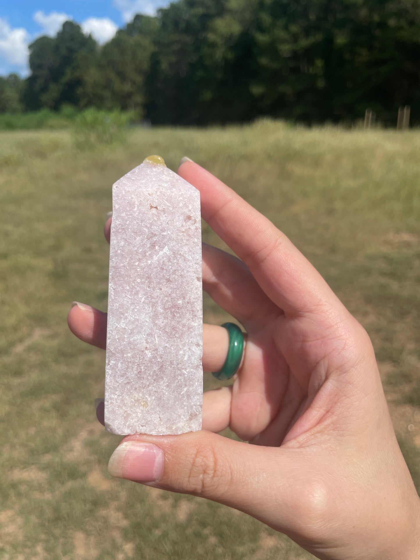 Druzy Pink Amethyst tower 4