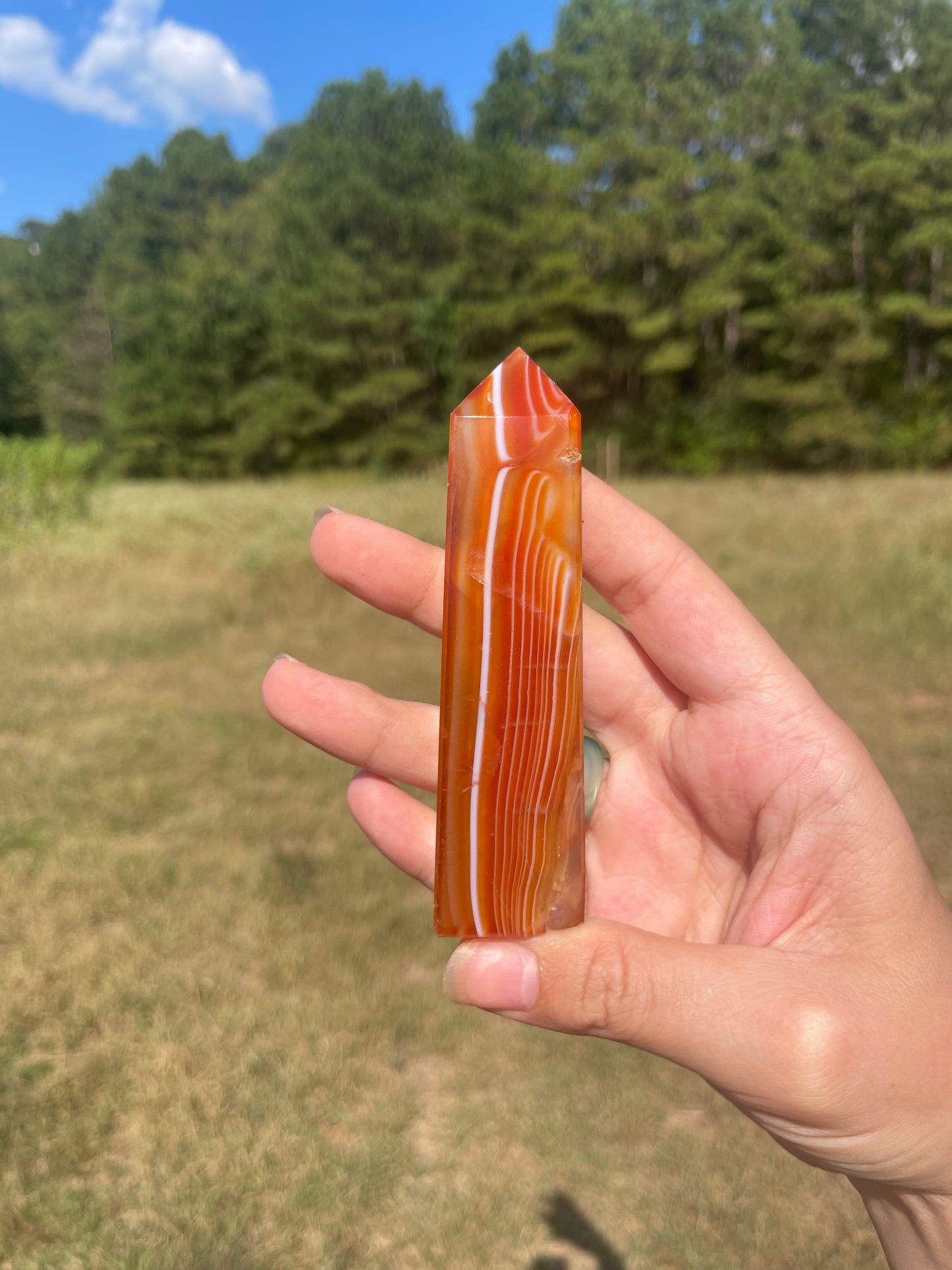 Imperfect Carnelian banded tower #3