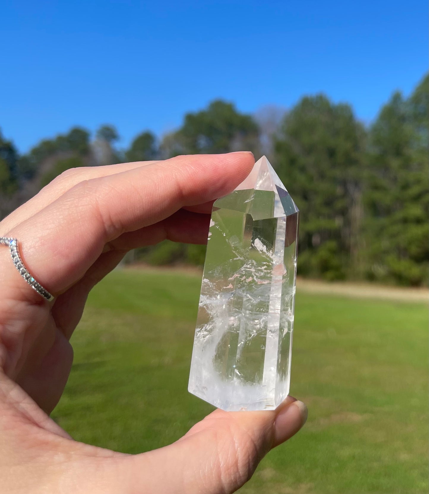 Imperfect Clear Quartz Tower w/inclusion #4