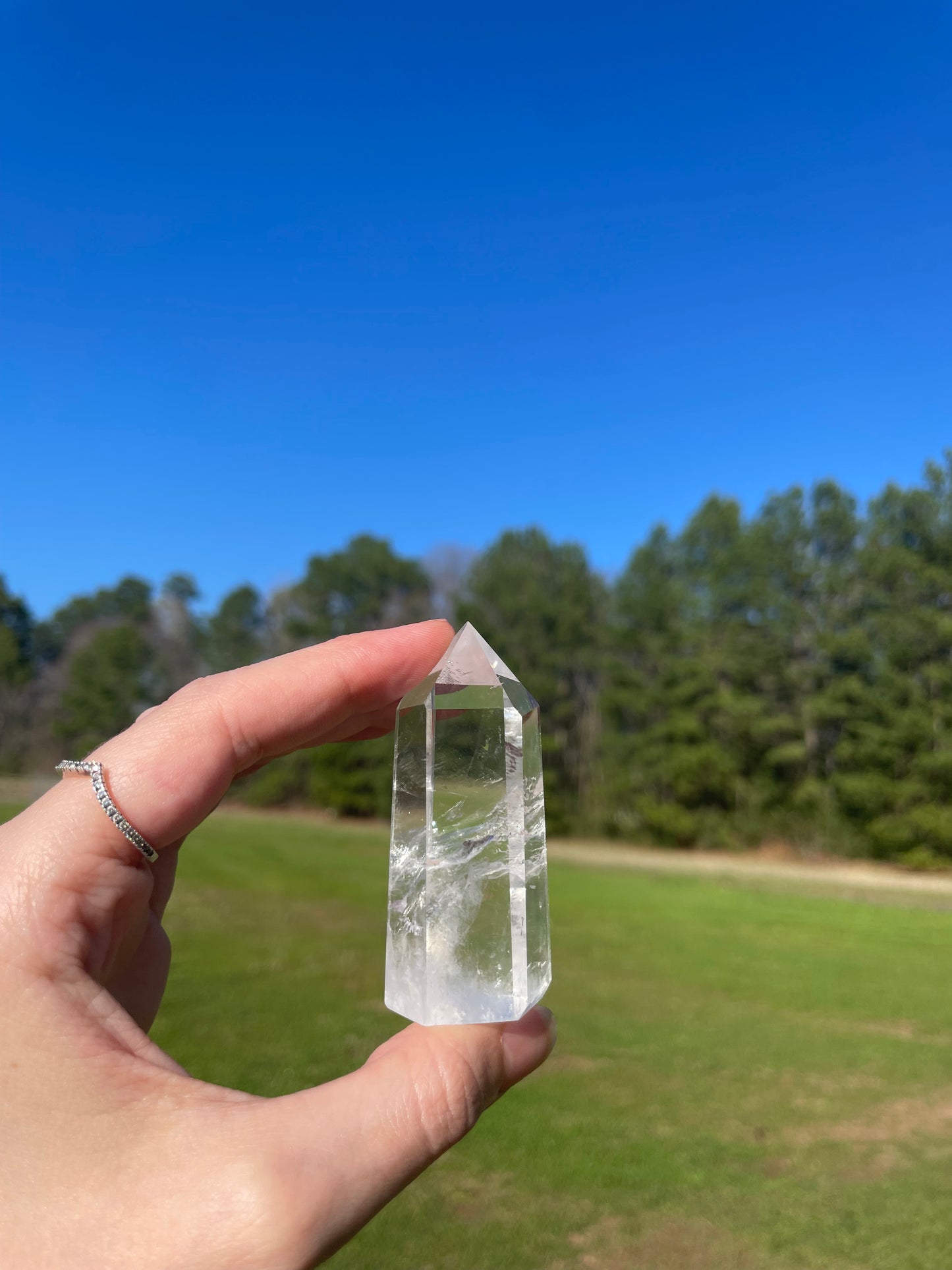 Imperfect Clear Quartz Tower w/inclusion #4