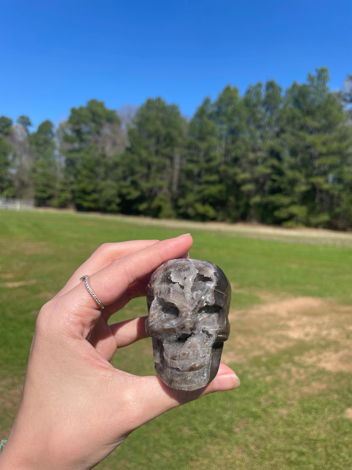 Druzy Sphalerite Skull #2🖤