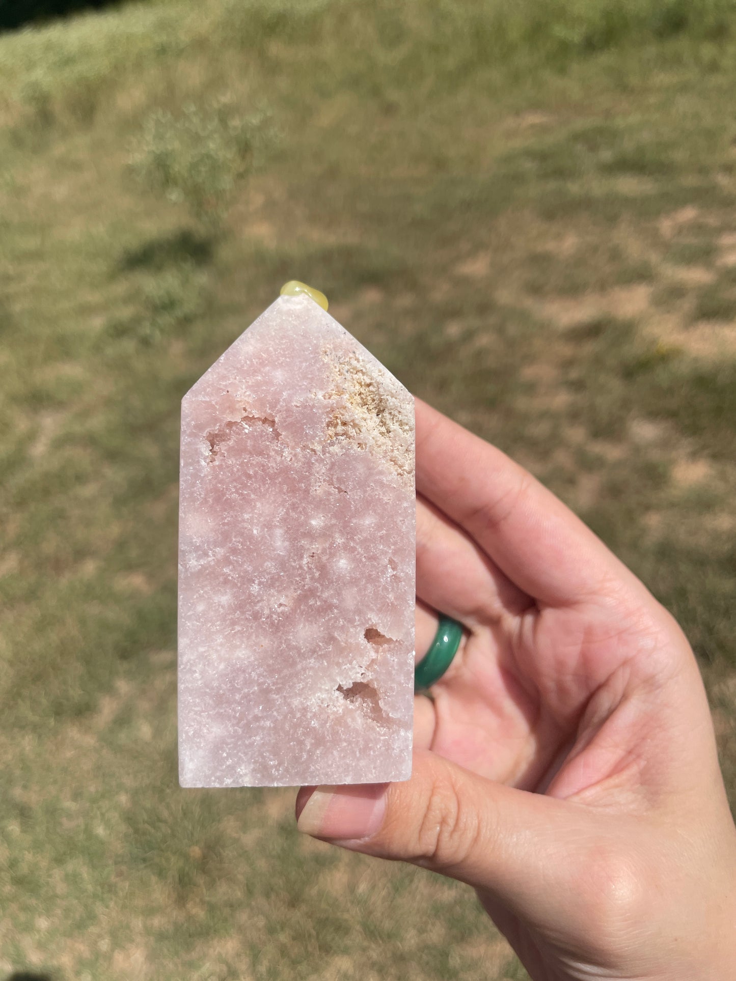 Druzy Pink Amethyst tower 5