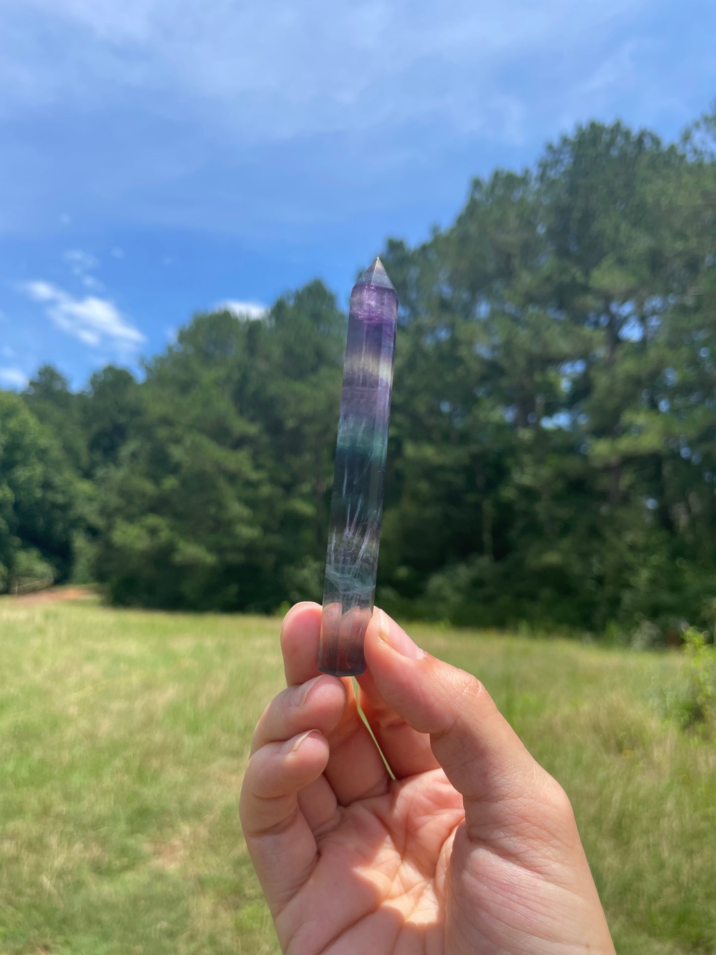 Banded Fluorite Tower #2