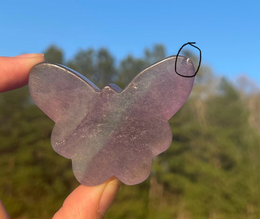 Imperfect Fluorite Butterfly Carving🦋