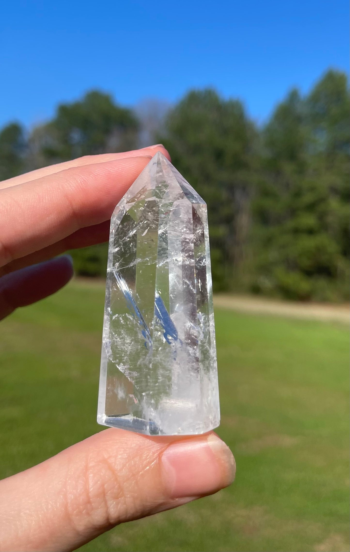 Imperfect Clear Quartz Tower (1) w/ inclusion🤍