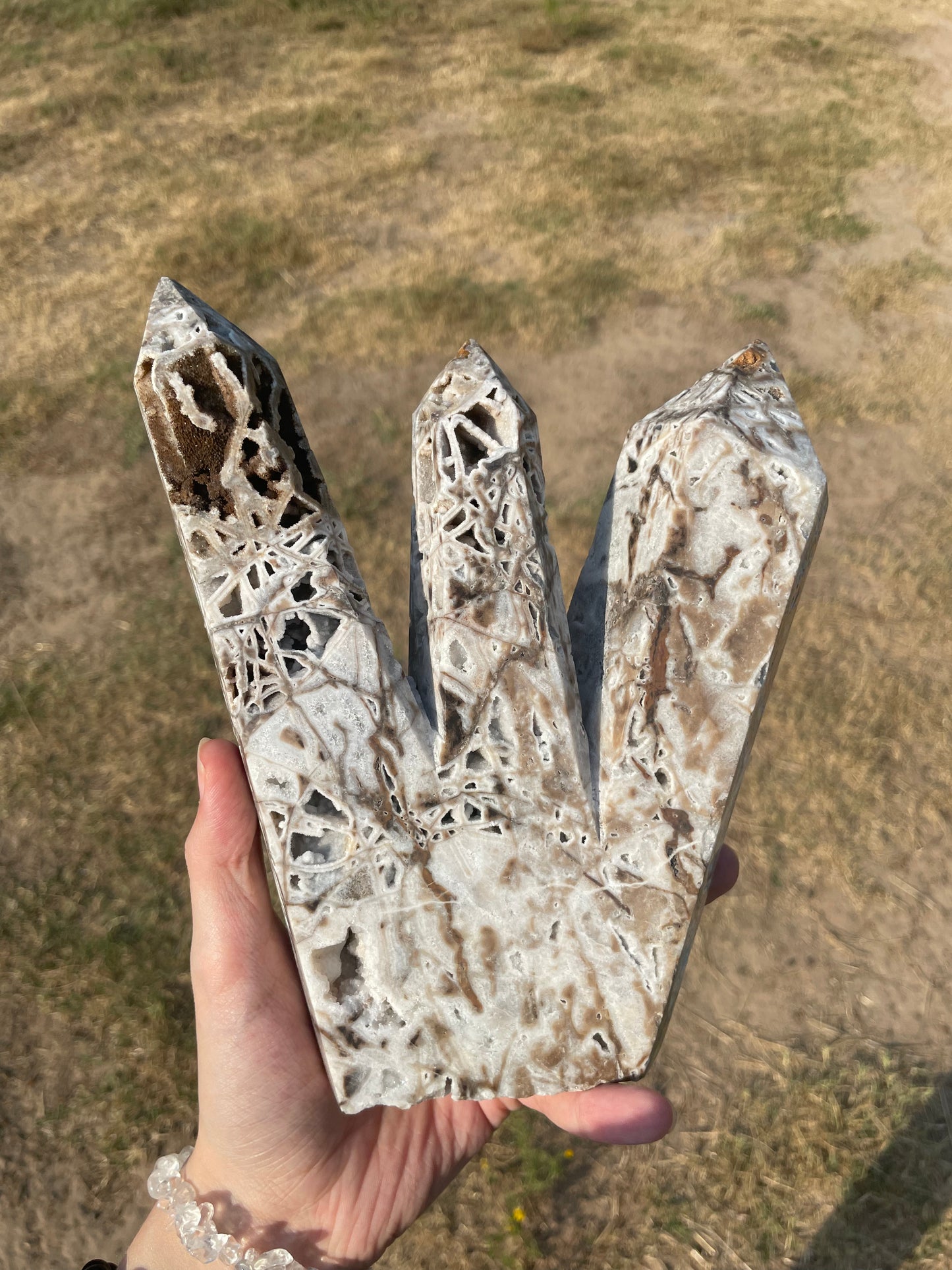 Large Druzy Sphalerite Triple Point Tower