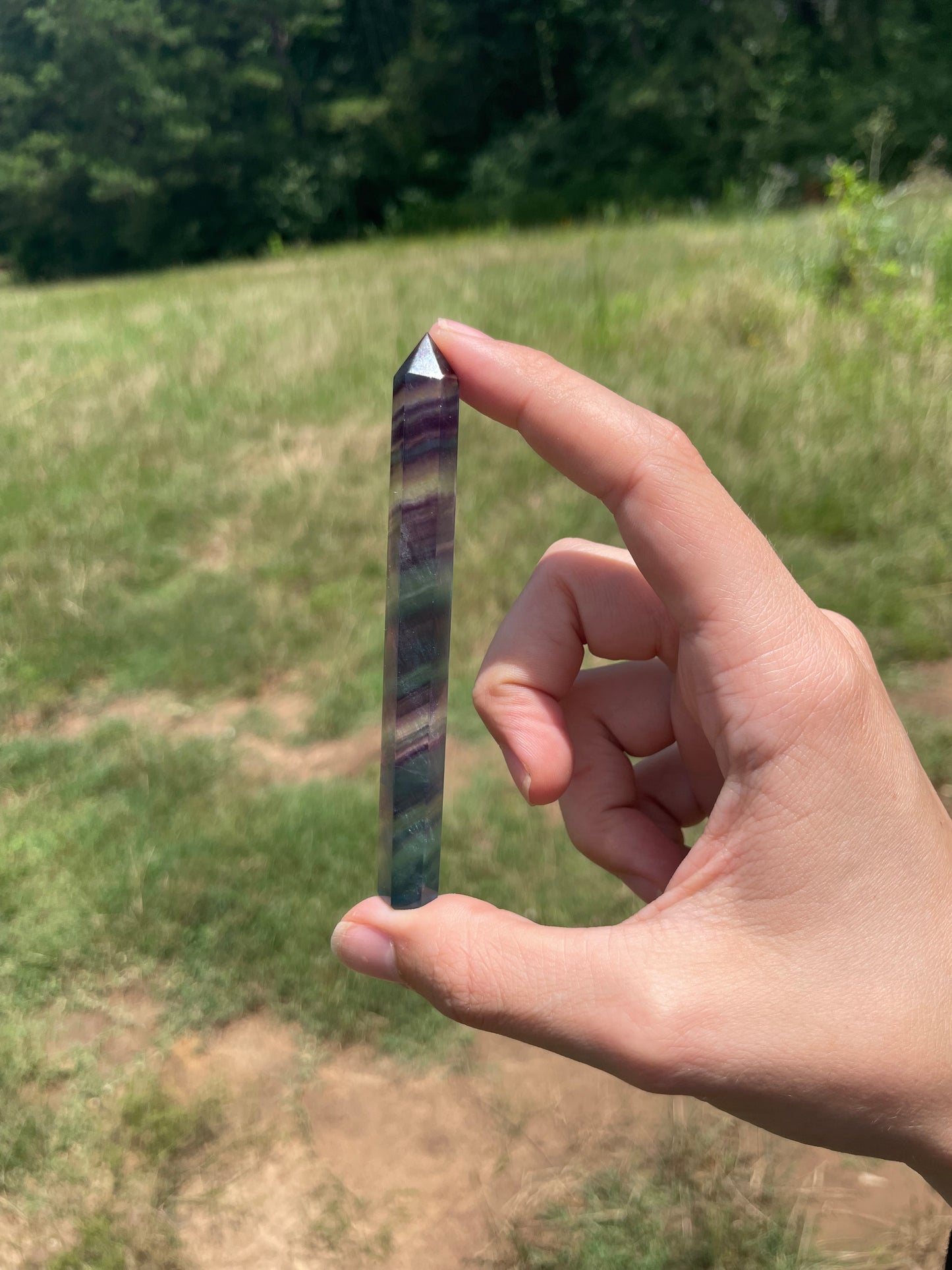 Banded Fluorite Tower #2