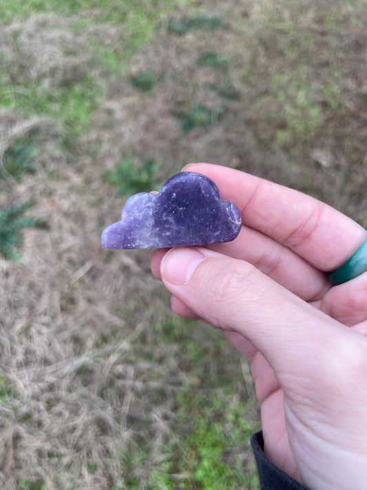 Dream Amethyst mini cloud carving