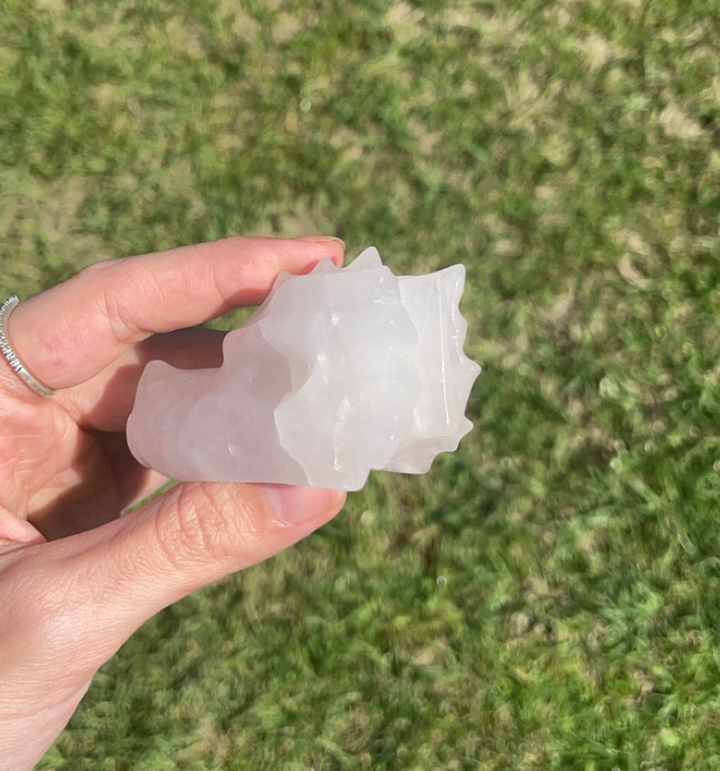 MINI Rose Quartz Dragon Head 🐲