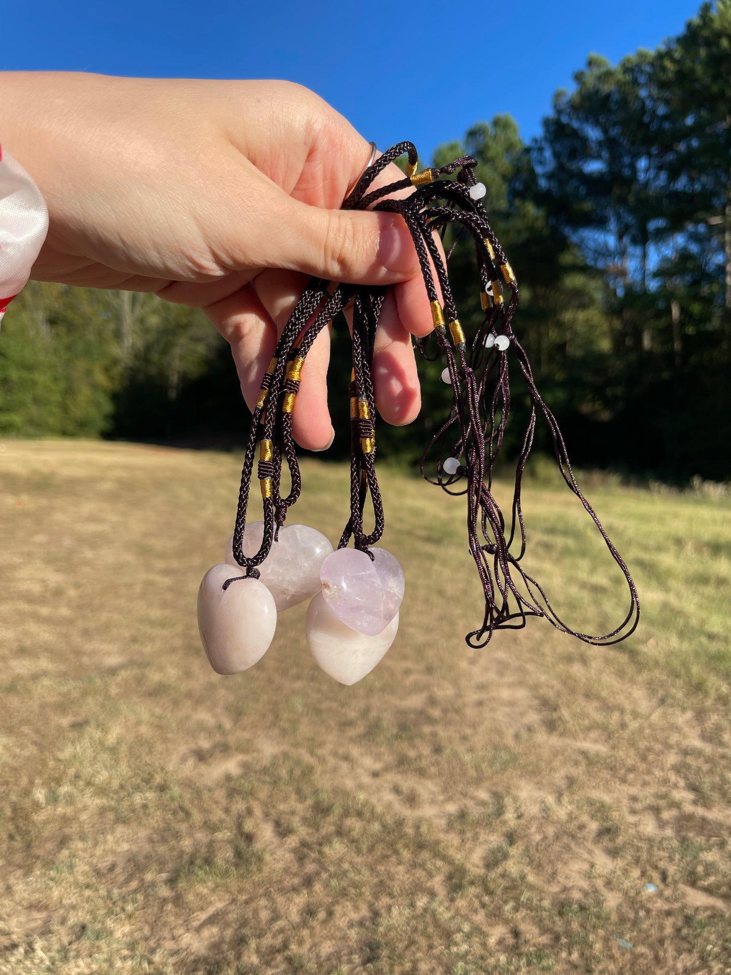 Rose Quartz Heart Necklace