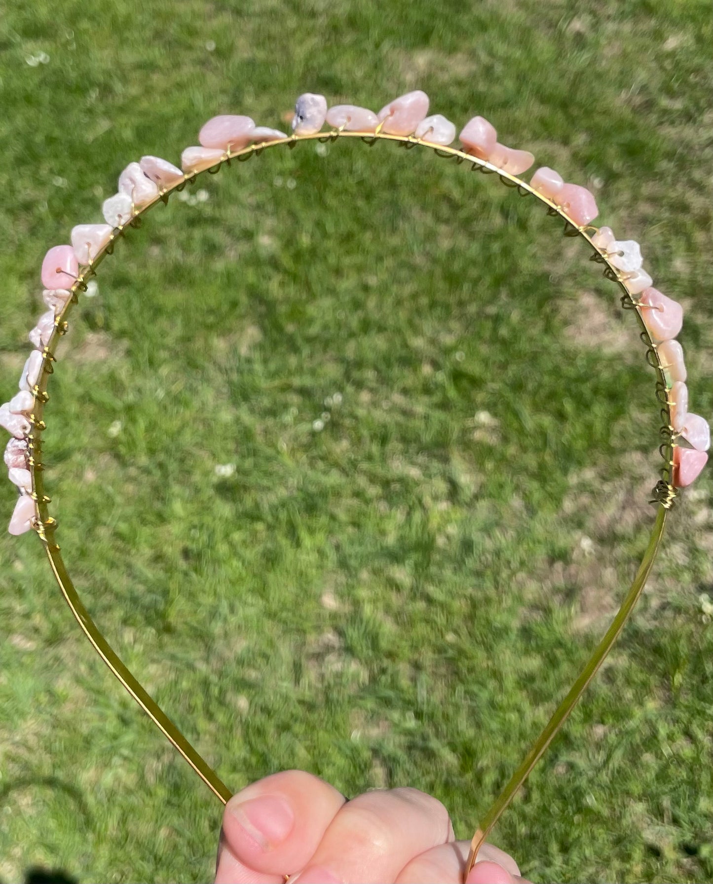 Pink Opal Chips Headband