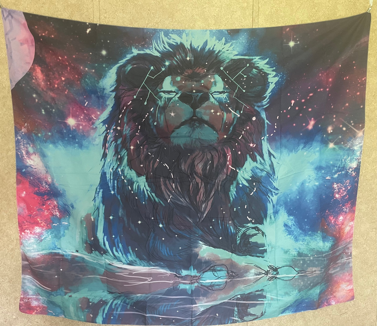 Lion Galaxy Tapestry #3