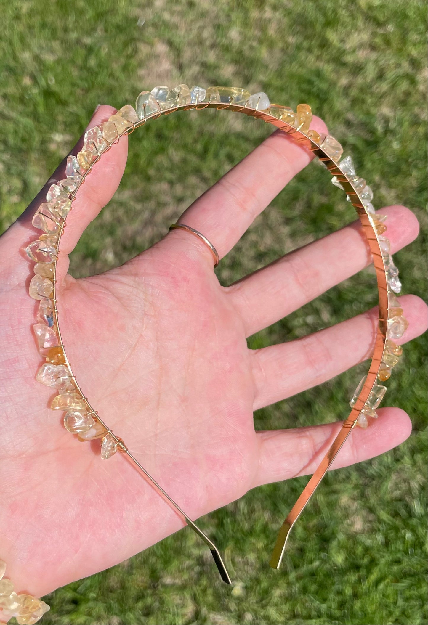 Citrine chips Headband