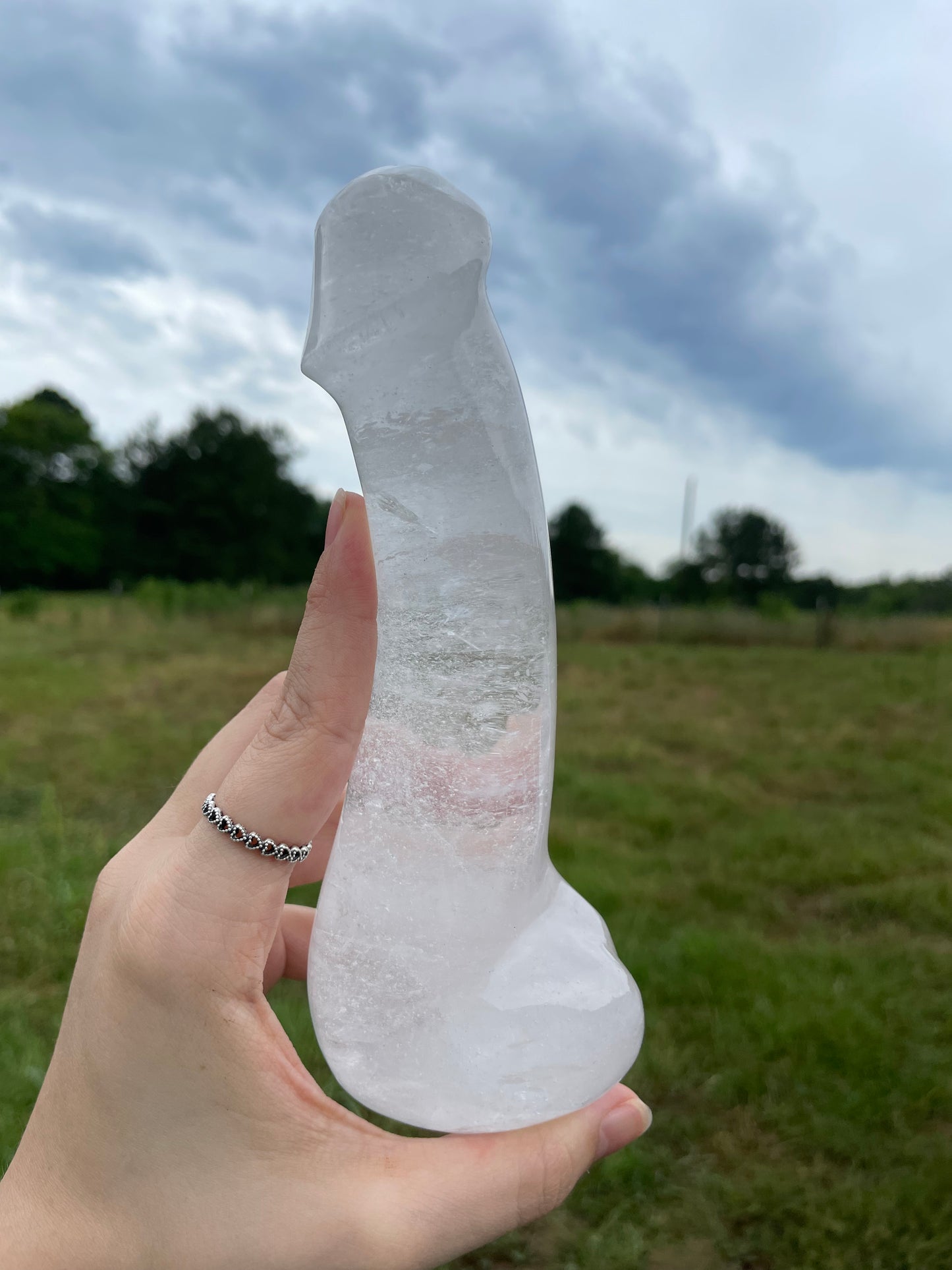 XXL Large Clear Quartz Crystal Penis