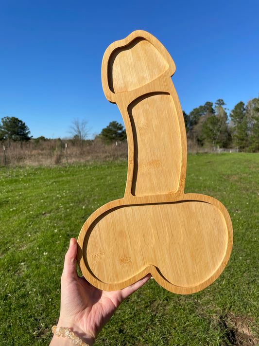 Large Penis Charcuterie/crystal trey/board peen