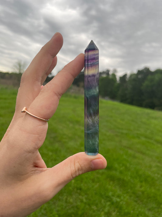 Banded Fluorite Tower #2