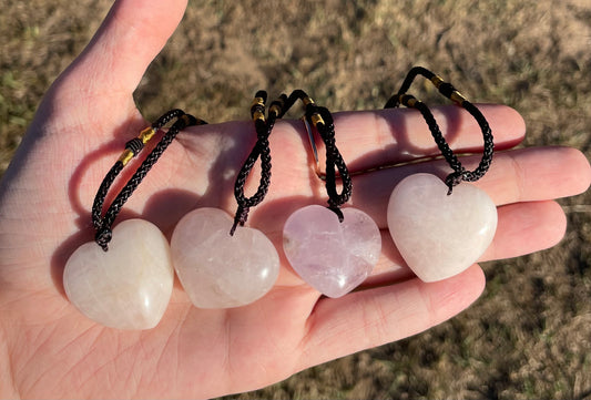 Rose Quartz Heart Necklace